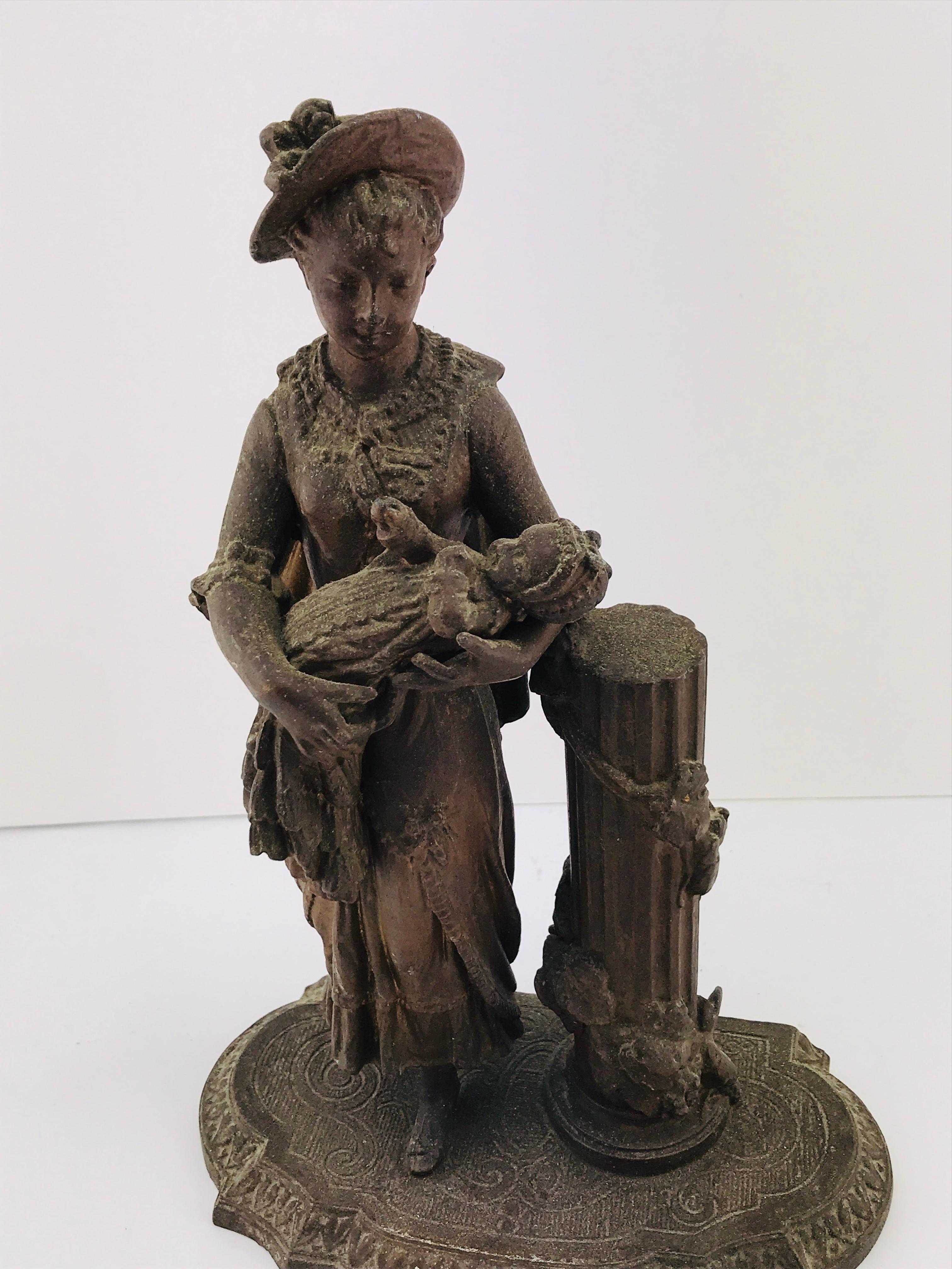 Art Deco Italian Sculpture in Bronze, 1950s For Sale 8