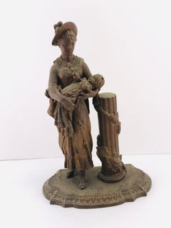 Art Deco Bronze Sculpture, Italian Design, Figurative Style, 1950s