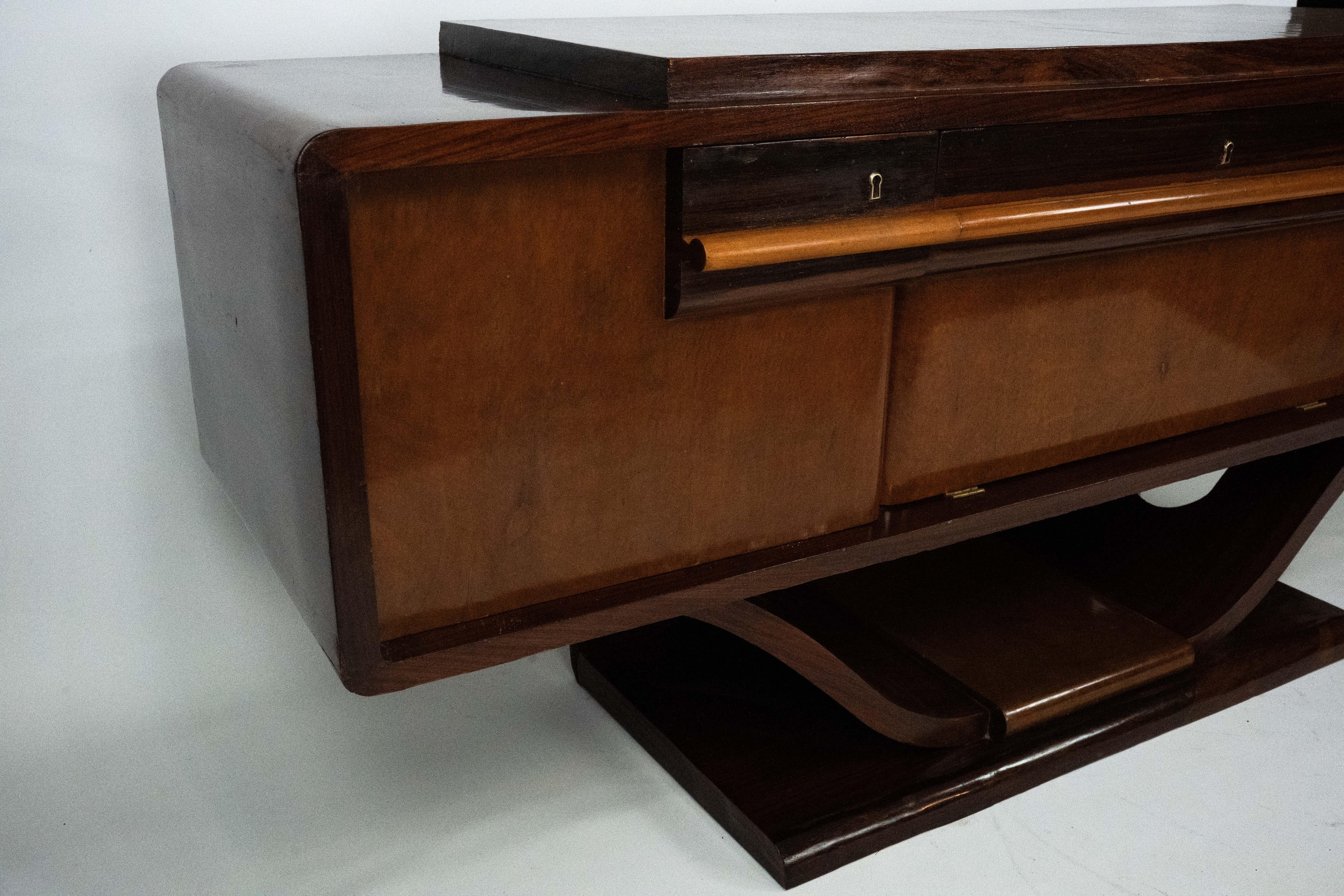 Bois Buffet italien Art Déco, années 1920 en vente