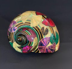 Art Decò Italian Signed Hand-Painted Wunderkammer Artwork