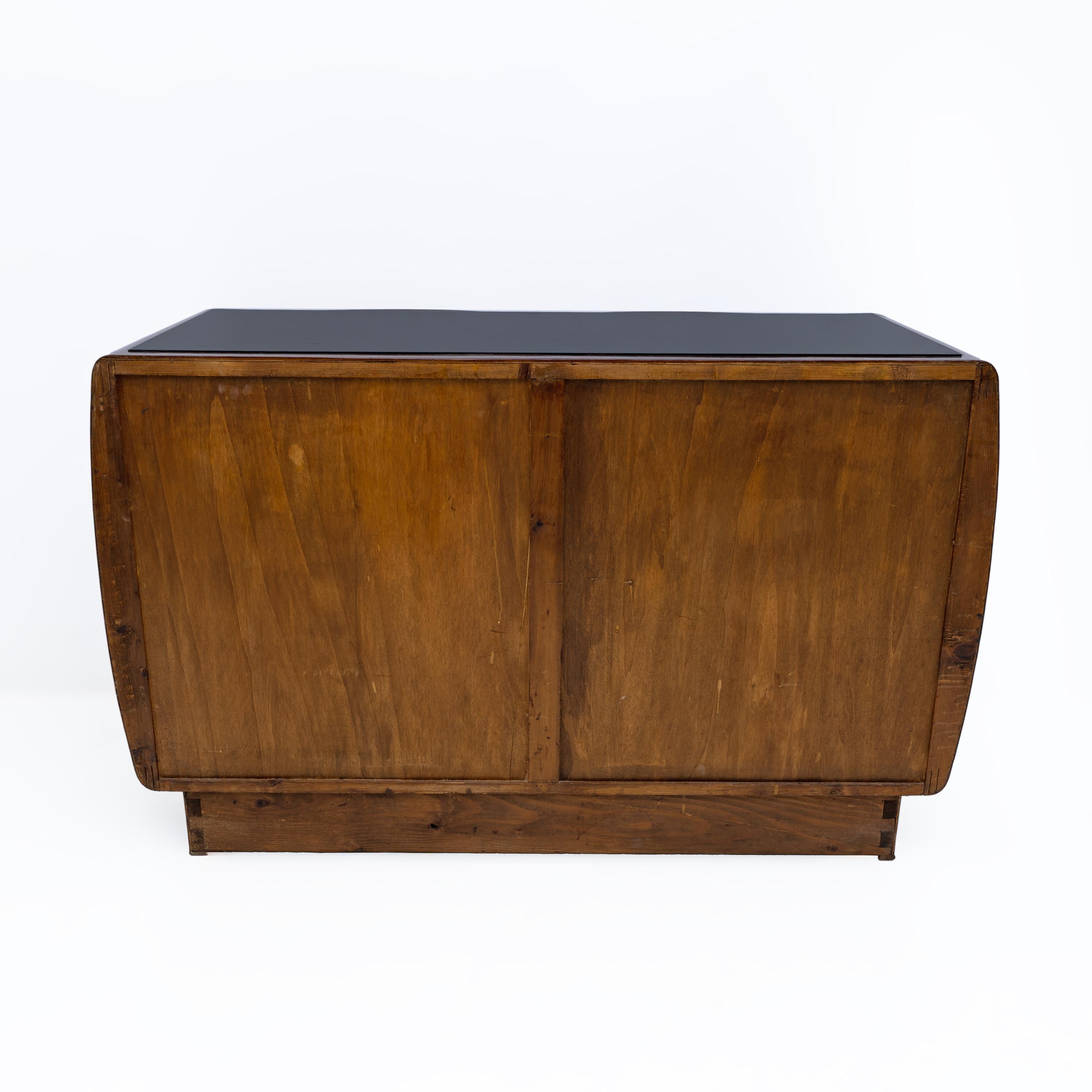 Art Deco Italian Thuja Root Curved Chest of Drawers, 1930s For Sale 5