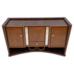 Credenza Art Decò italiana in noce e acero, anni '30