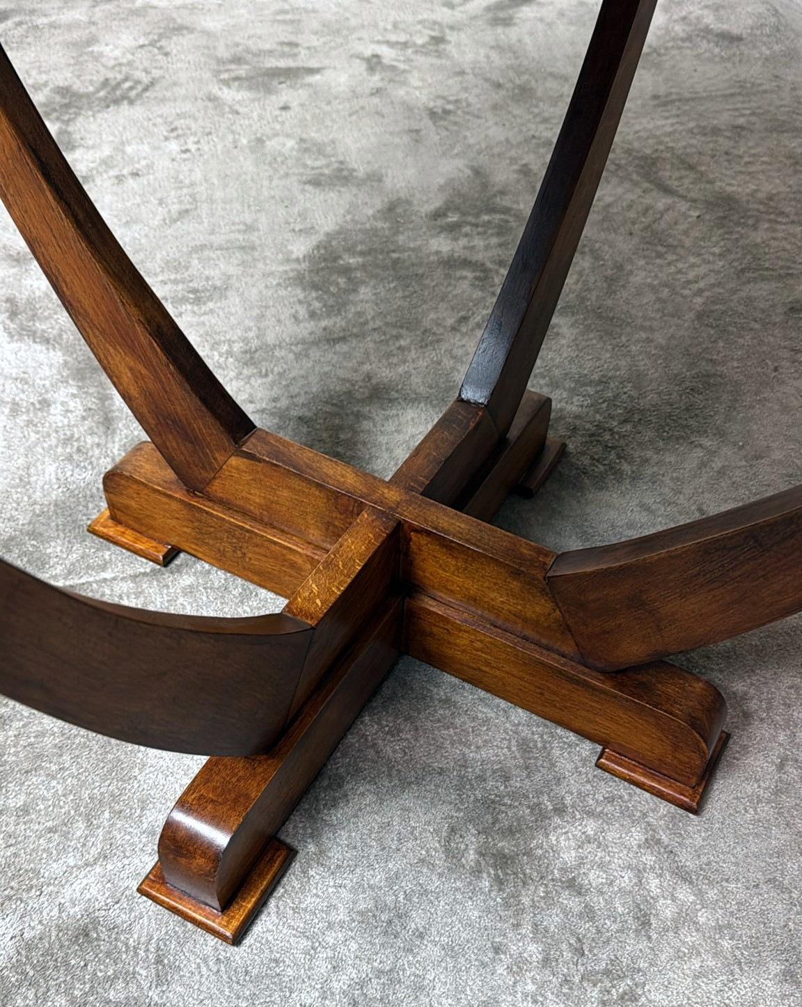 Table basse italienne Art Déco en noyer en vente 12