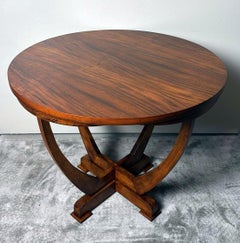 Tavolino da caffè Art Deco in noce italiano