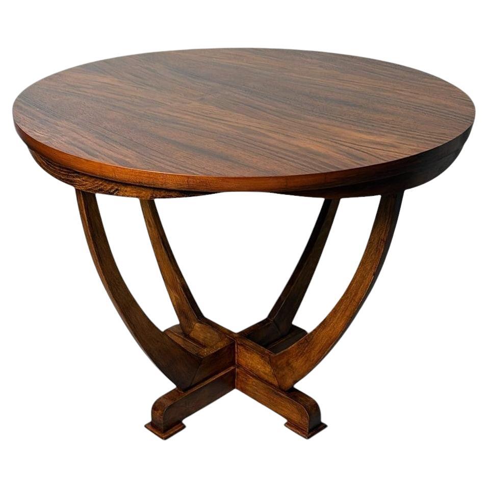 Art Deco Italienischer Nussbaum Couchtisch