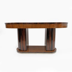 Art Deco Italian Walnut Dining Table, 1940
