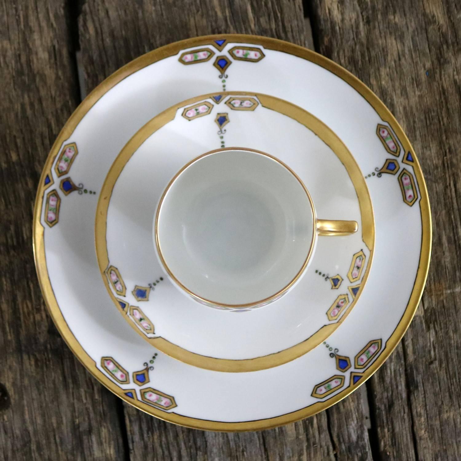 Art Deco J and C Bavaria China Luncheon, Set for Four at 1stDibs j