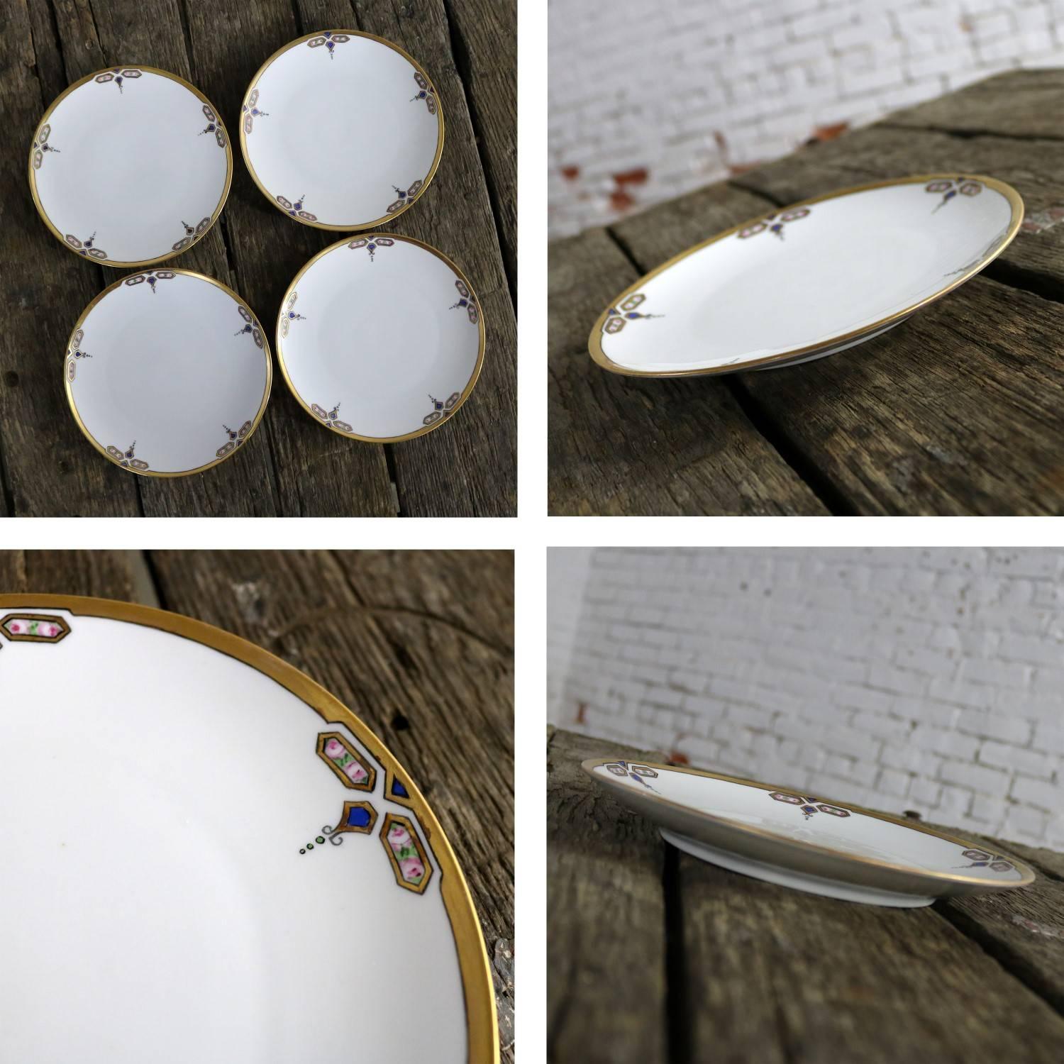 Art Deco J and C Bavaria China Luncheon, Set for Four In Good Condition In Topeka, KS