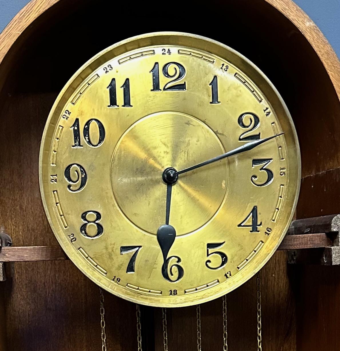 Art Deco J. Brandmann of Berlin Long Case Chiming Clock, Circa 1930s For Sale 5