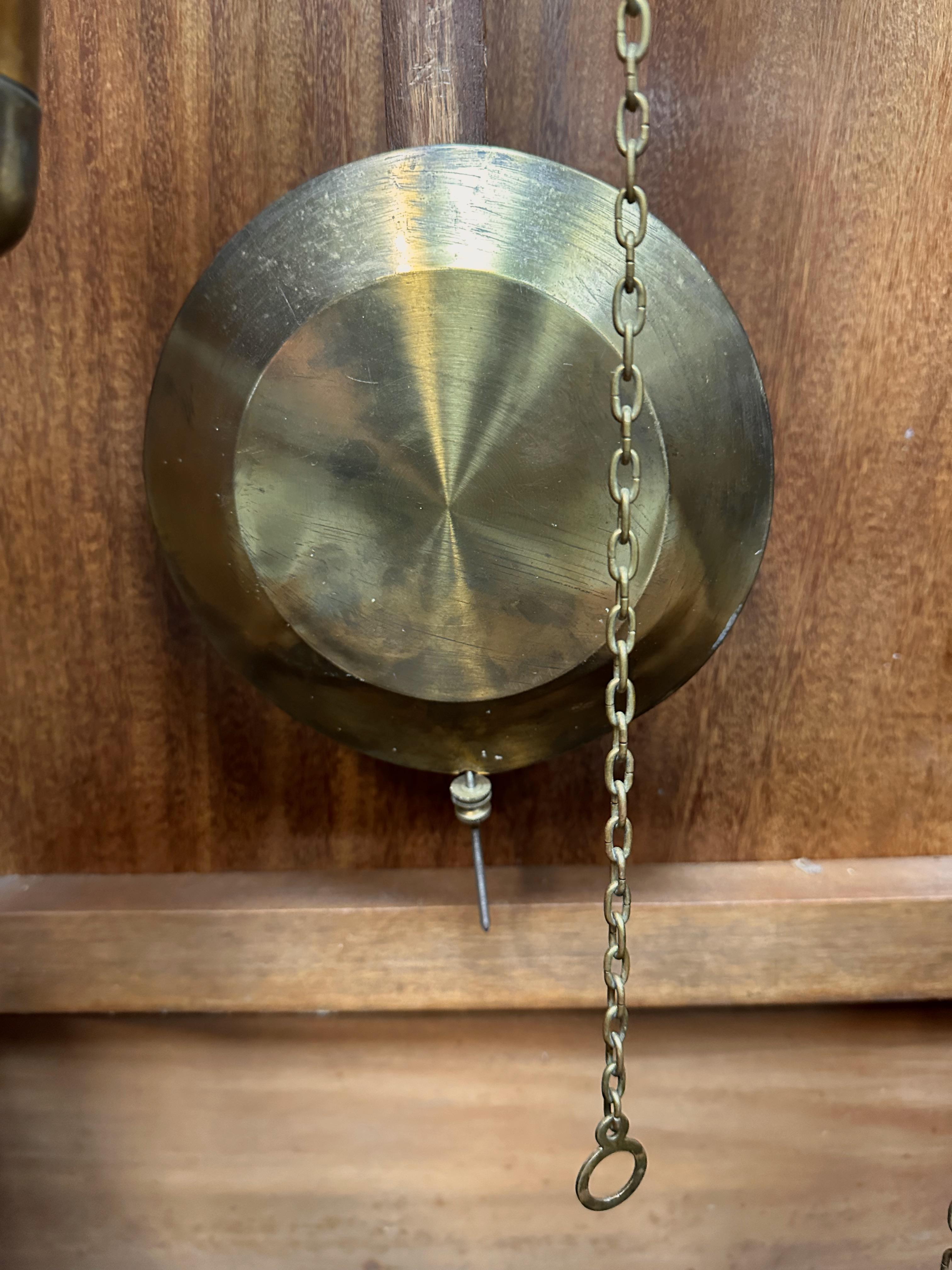 Art Deco J. Brandmann of Berlin Long Case Chiming Clock, Circa 1930s For Sale 4