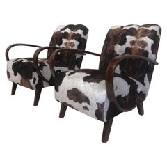Art Deco J. Halabala, 2x Armchair