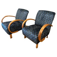 Art Decó J. Halabala - 2x Sillón