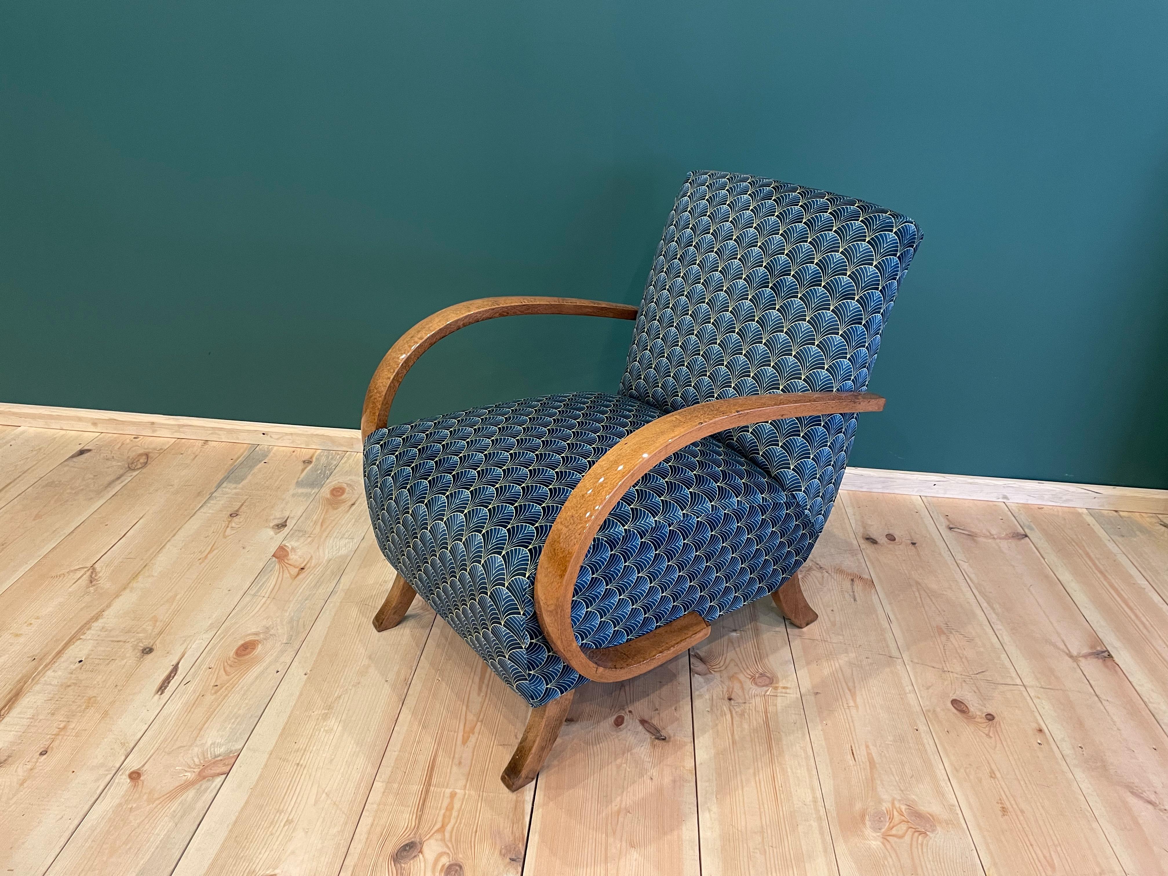 Fauteuil Art Déco J. Halabala en vente 5