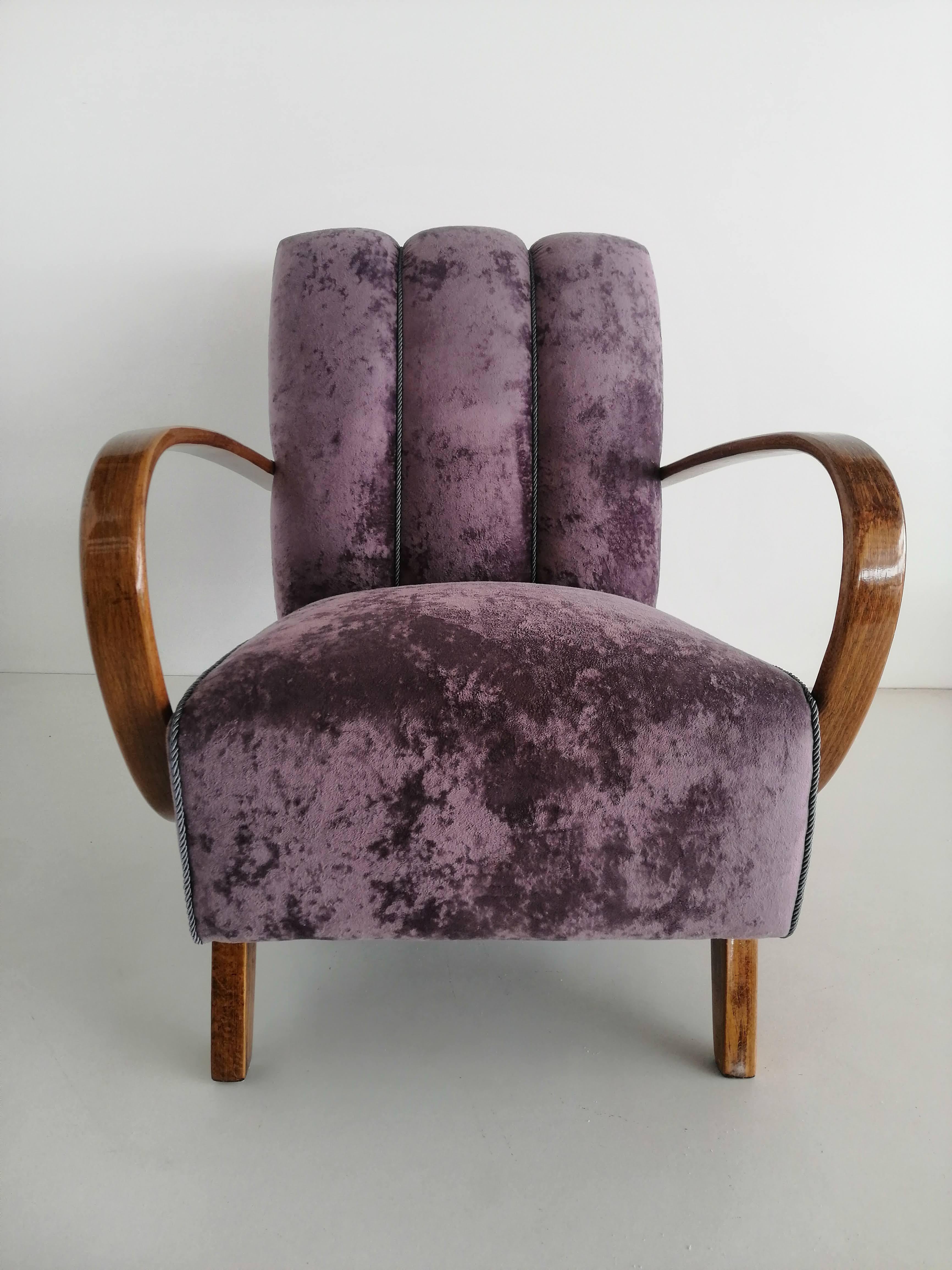 Czech Art Deco J. Halabala Armchair For Sale