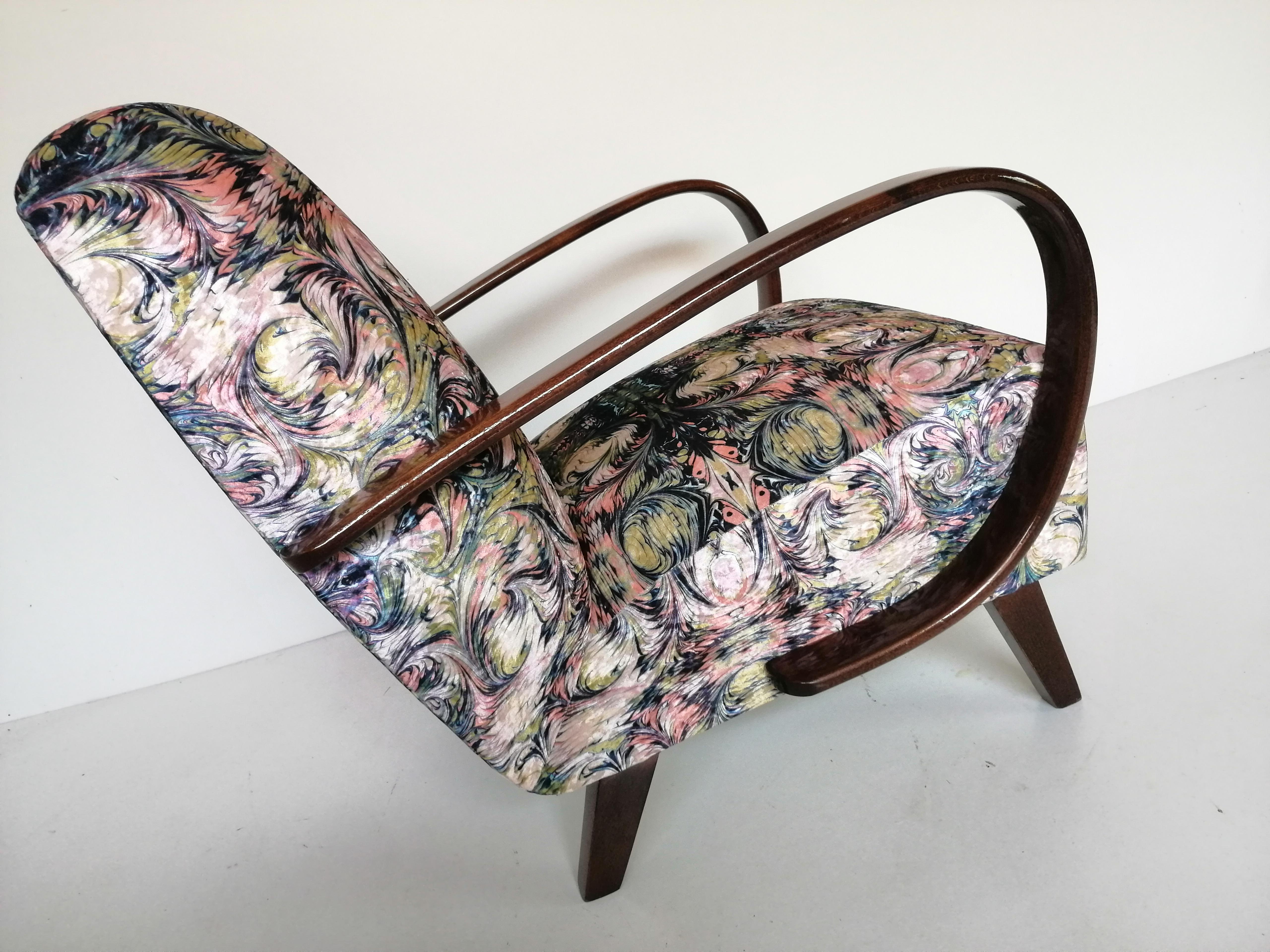 Czech Art Deco J. Halabala Armchair For Sale