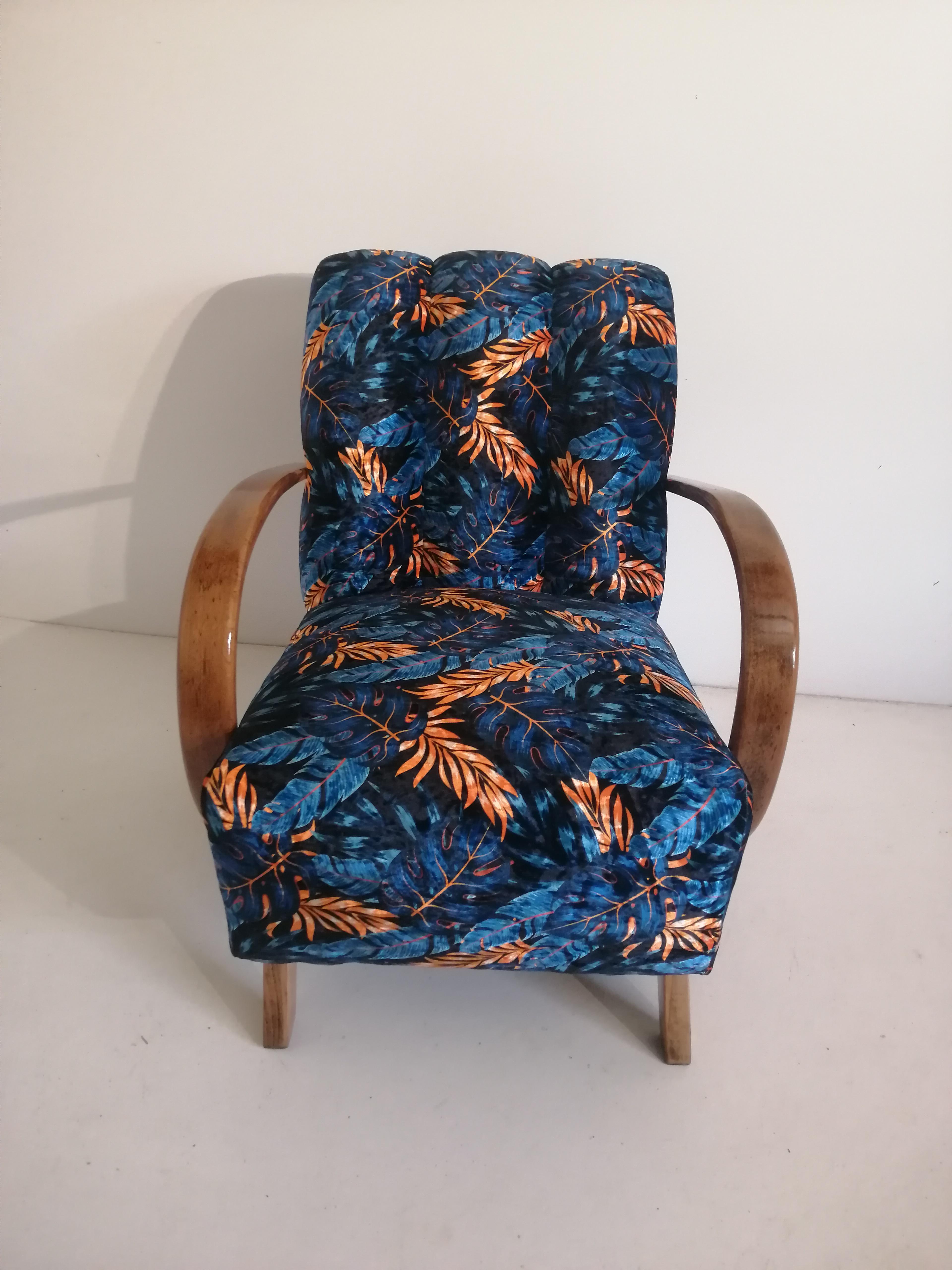 Czech Art Deco J. Halabala Armchair For Sale