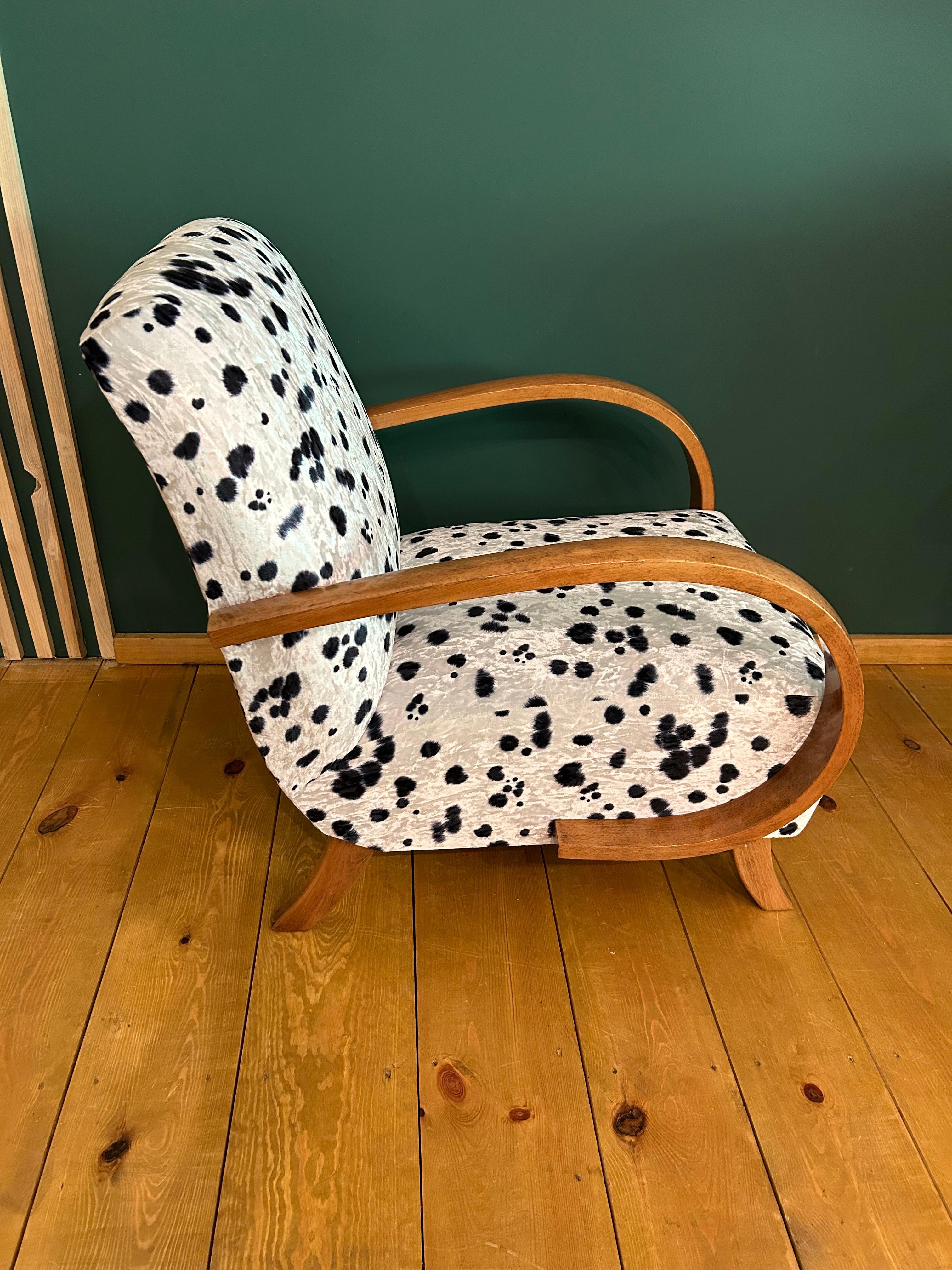 Sillón Art Decó J. Halabala mediados del siglo XX en venta