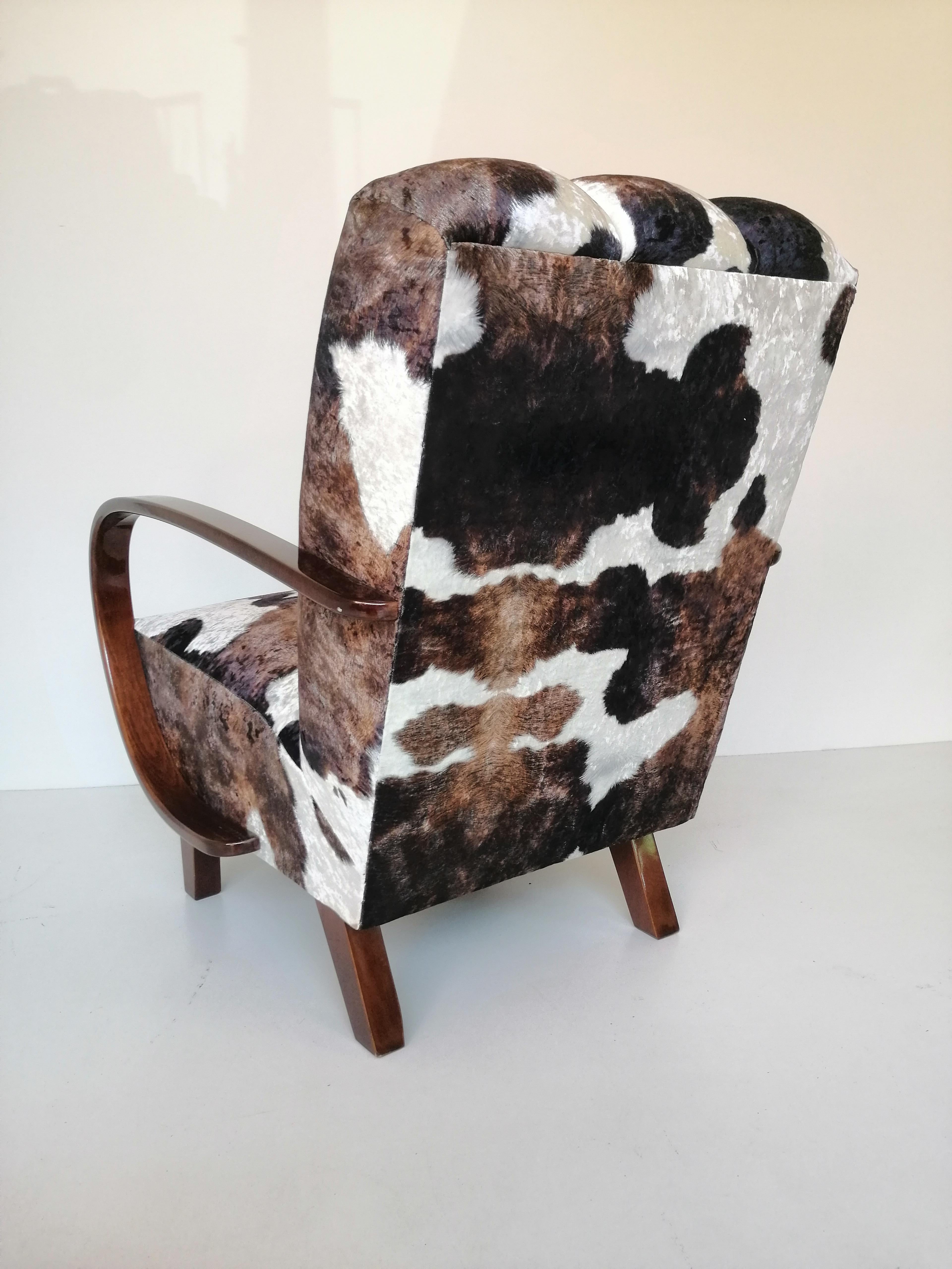 Milieu du XXe siècle Fauteuil Art Déco J. Halabala en vente