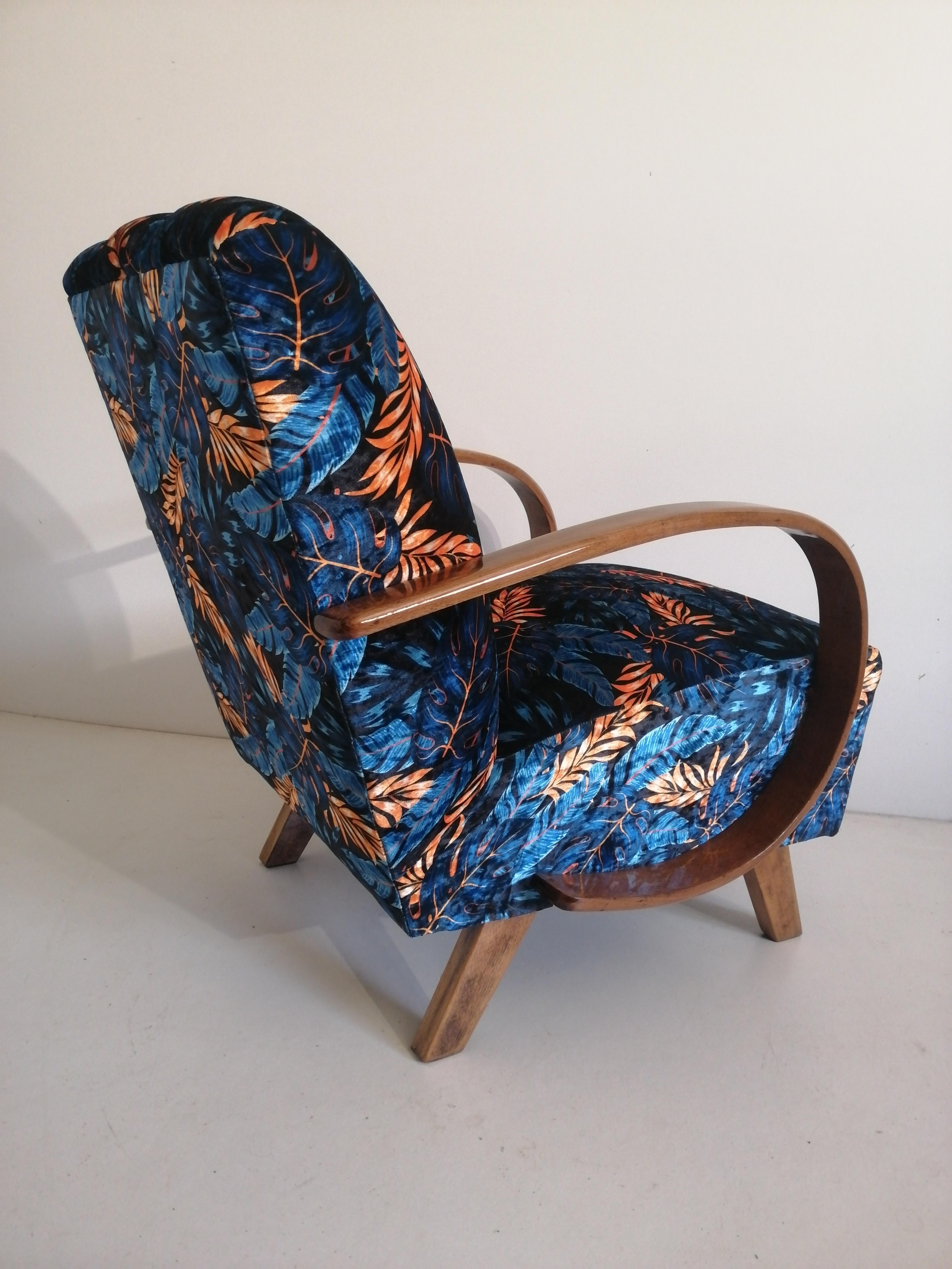 Milieu du XXe siècle Fauteuil Art Déco J. Halabala en vente