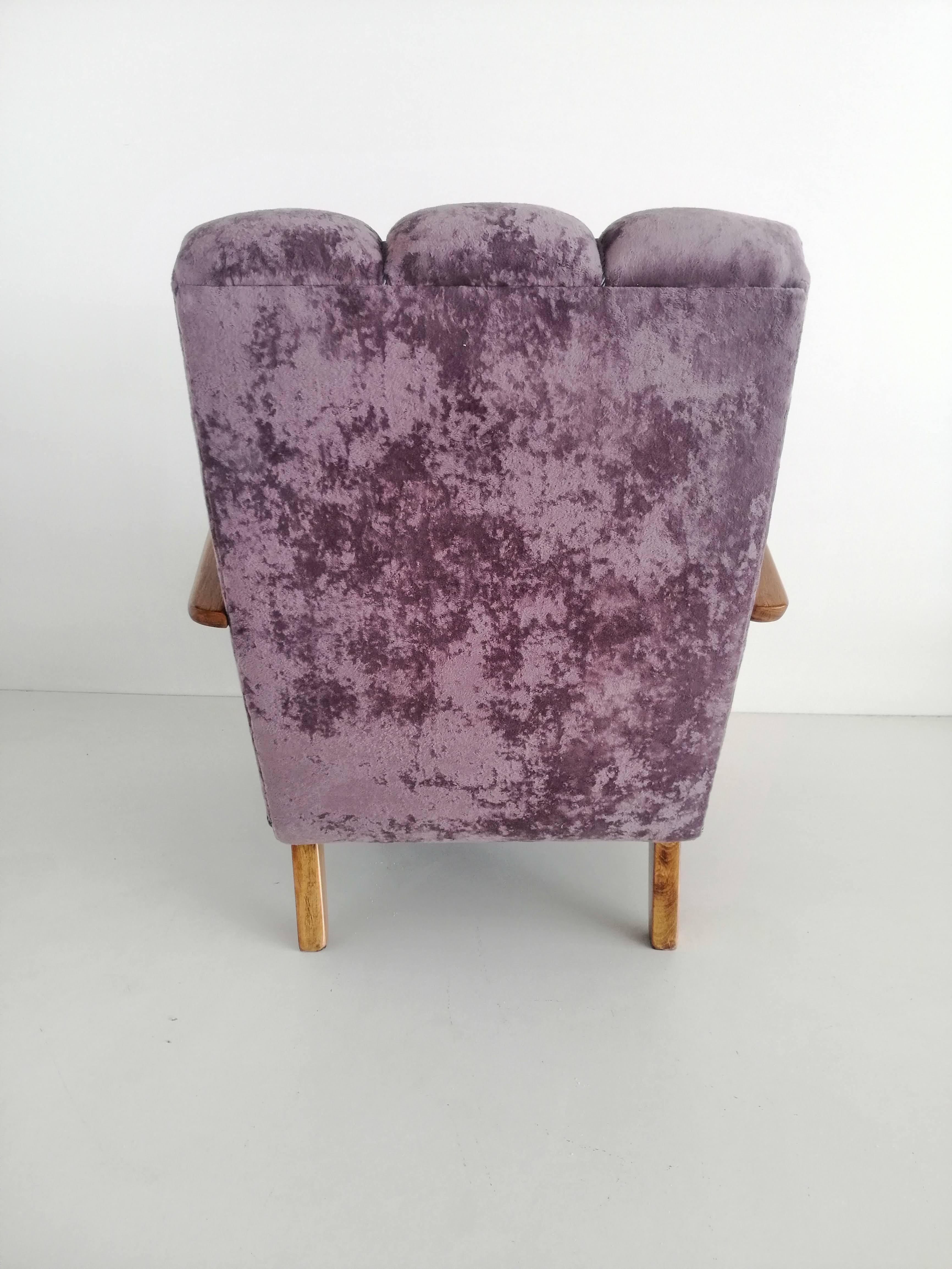 Art Deco J. Halabala Armchair For Sale 1