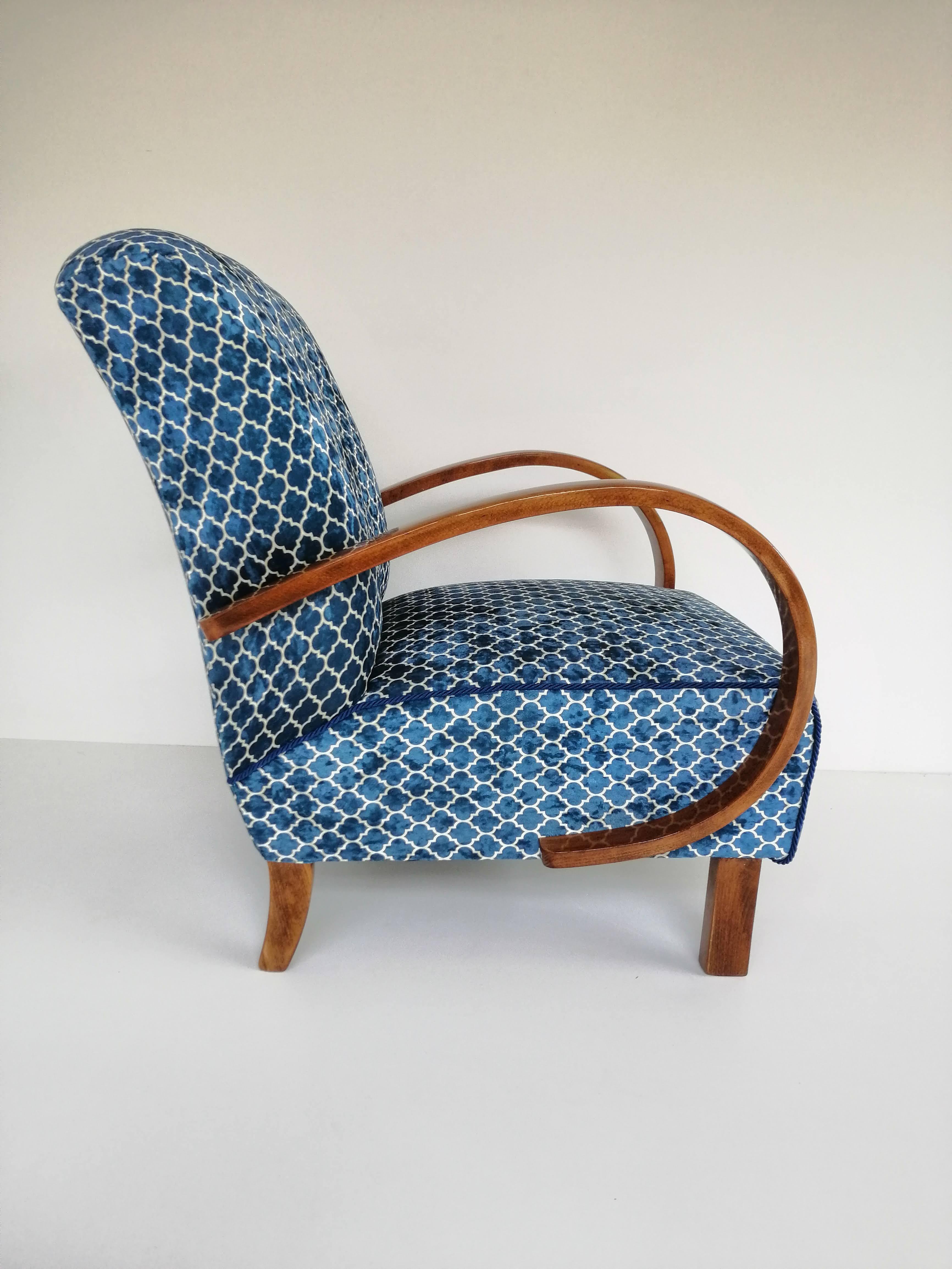 Sillón Art Decó J. Halabala . en venta 4