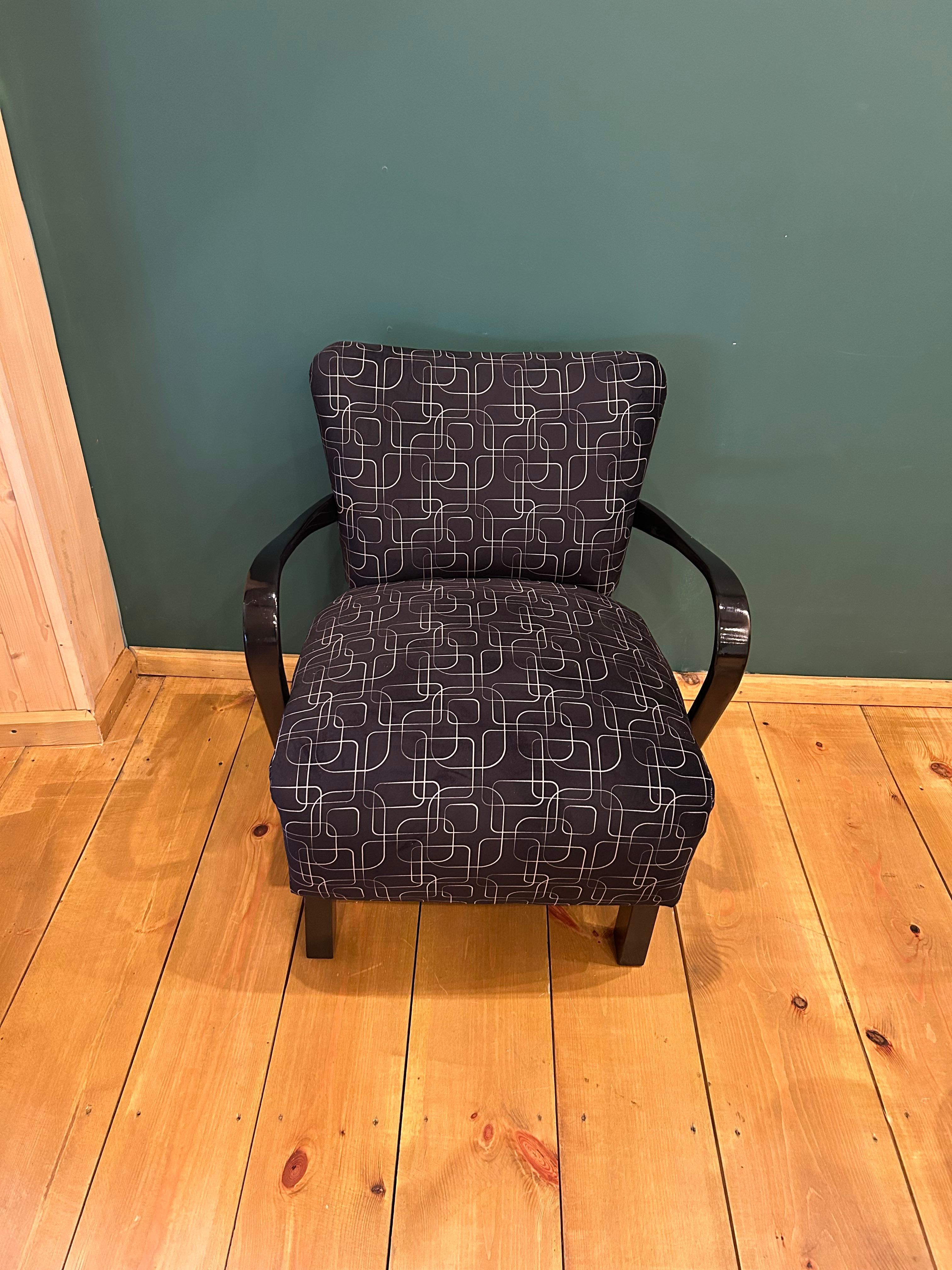 Art Deco J. Halabala Armchair  For Sale 1