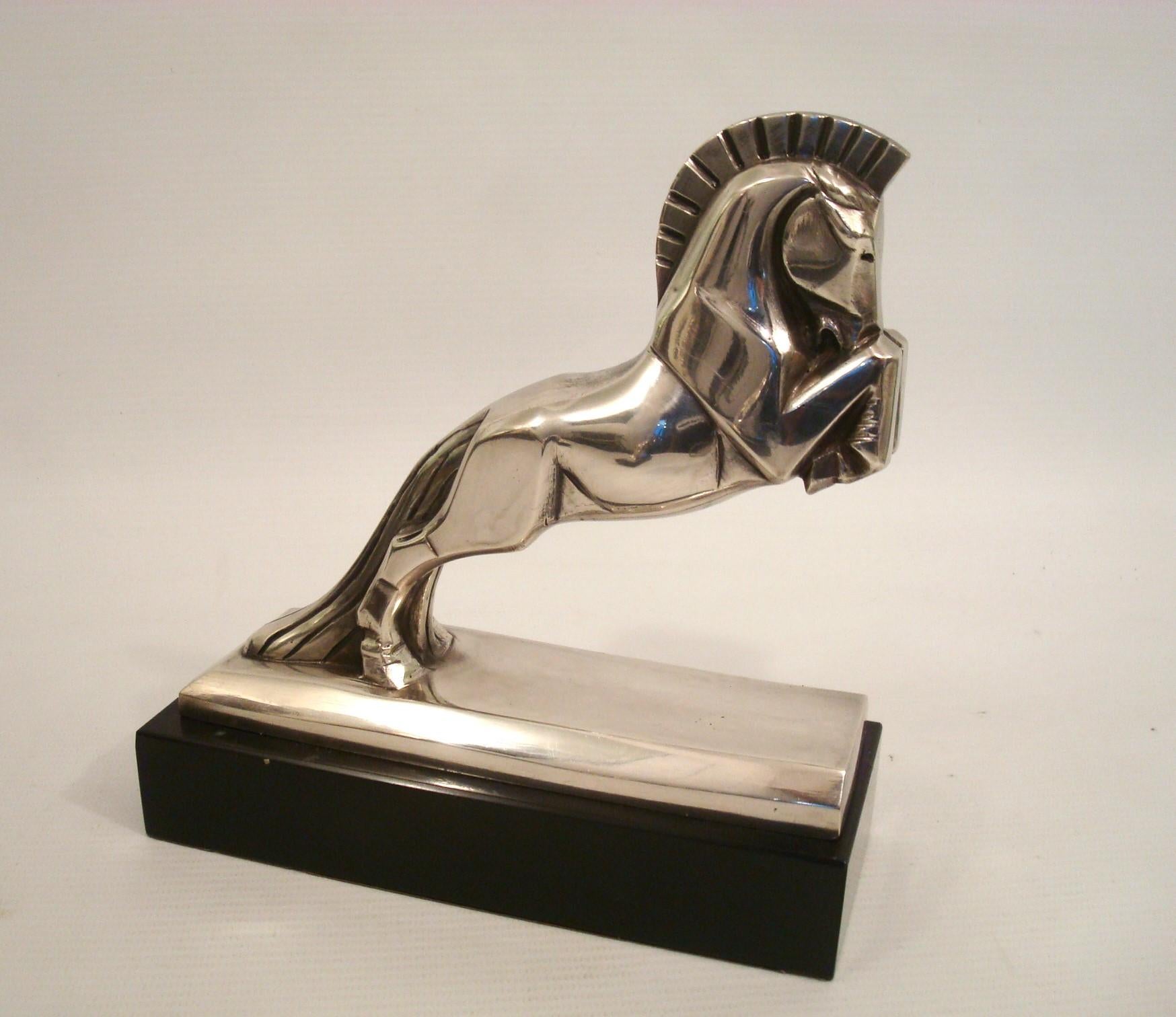 Bronzeskulptur mit Pferden im Art déco-Stil von Jacques Cartier, um 1930, Frankreich im Angebot 4