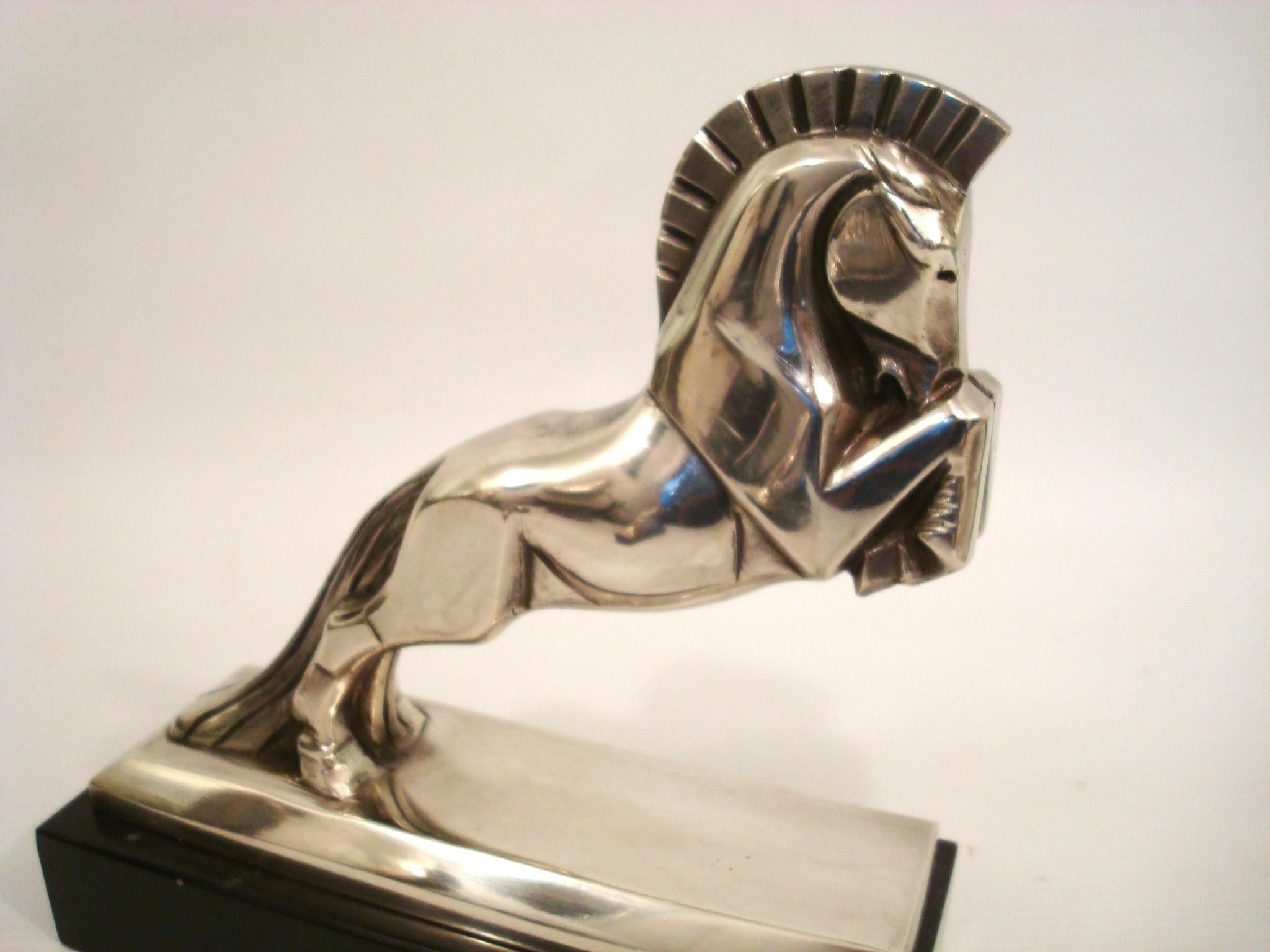 Bronzeskulptur mit Pferden im Art déco-Stil von Jacques Cartier, um 1930, Frankreich im Angebot 5