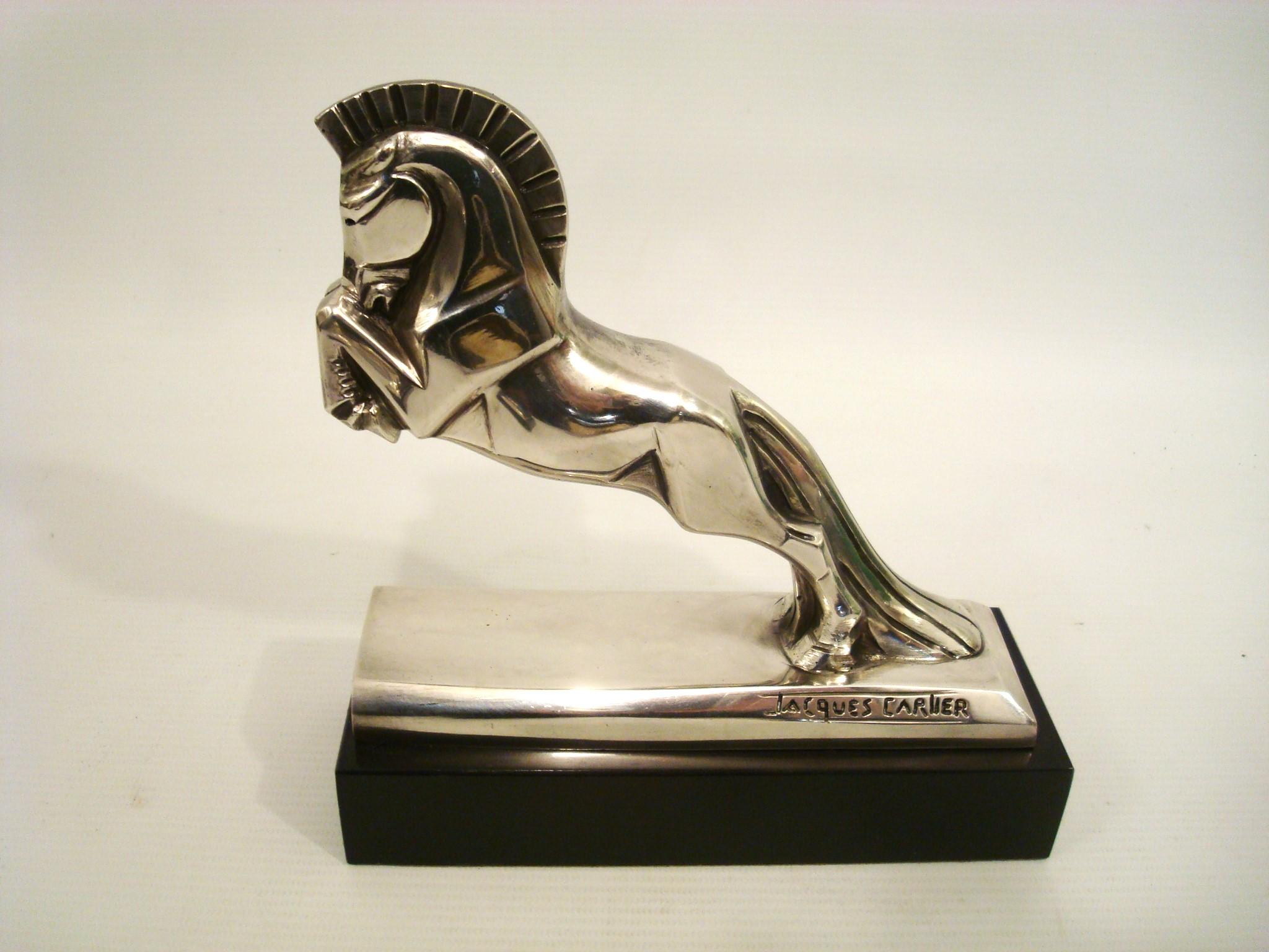 Bronzeskulptur mit Pferden im Art déco-Stil von Jacques Cartier, um 1930, Frankreich im Angebot 3