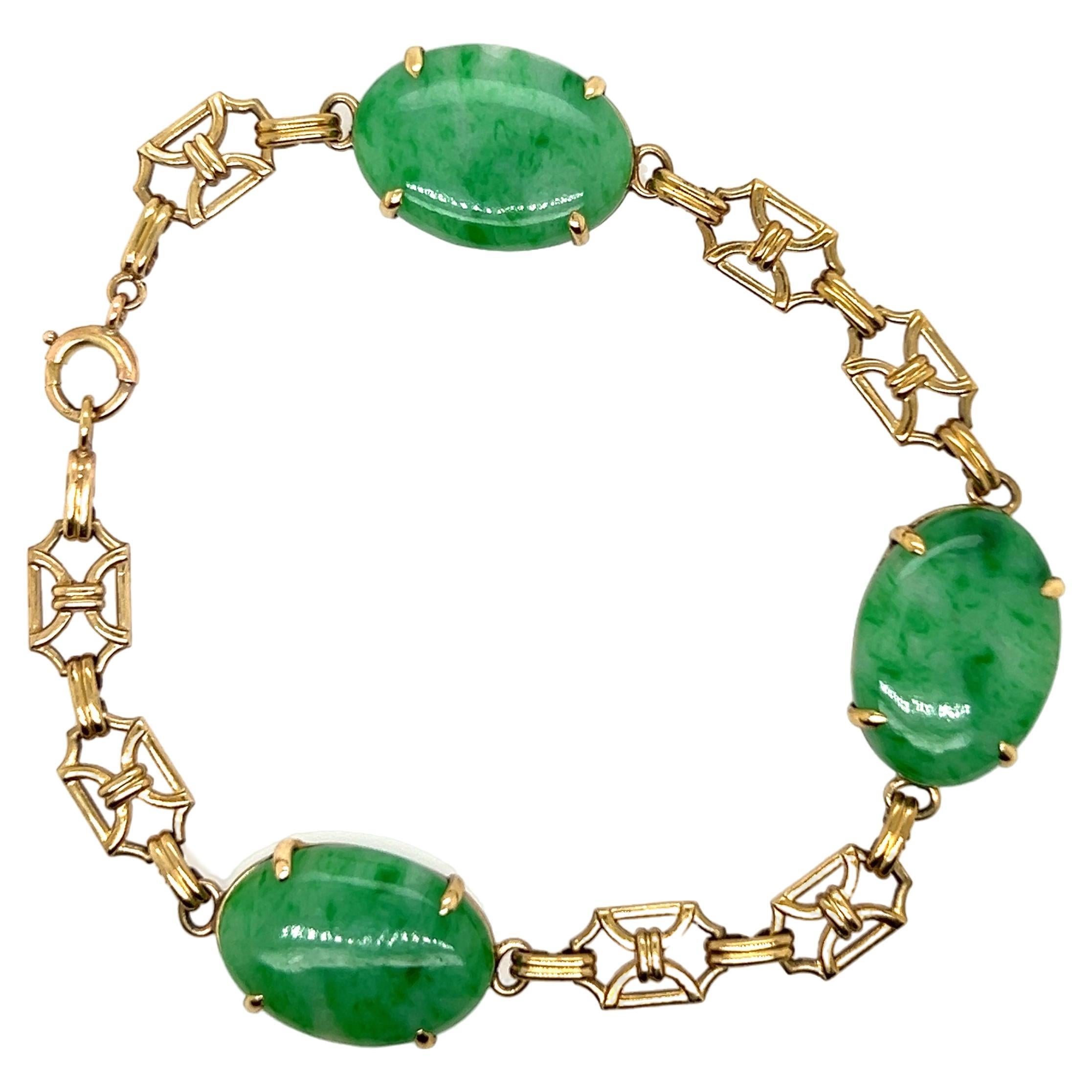 Antique Chinese Jade Bracelet, Chinese Export Jade Filigree Bracelet - Etsy