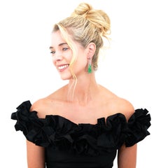 Art Deco Jade Chandelier Earrings GIA