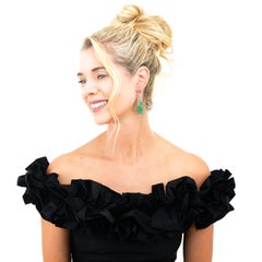 Art Deco Jade Chandelier Earrings GIA