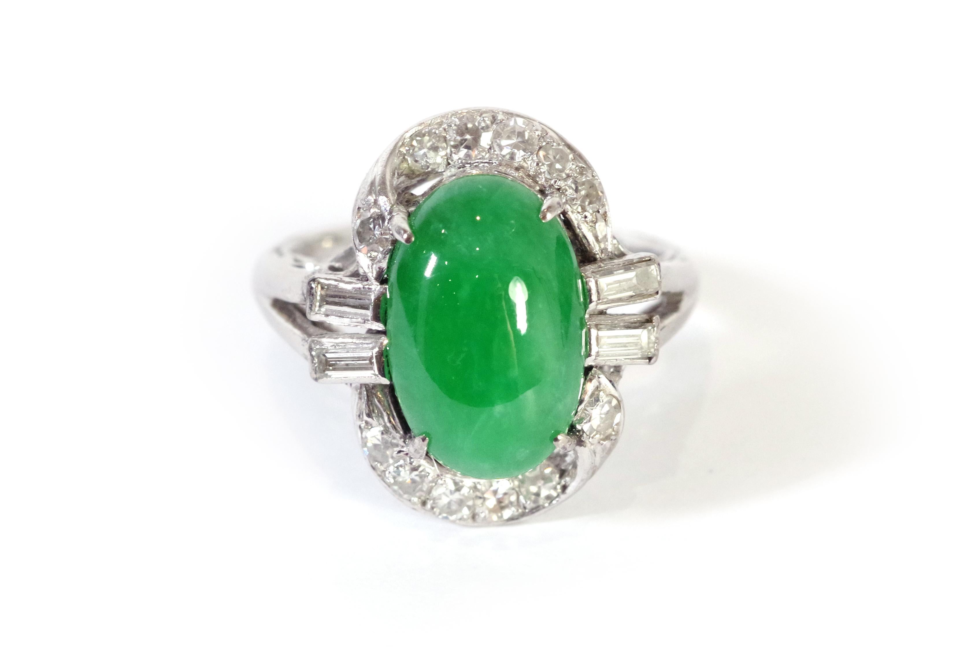 vintage jade engagement ring