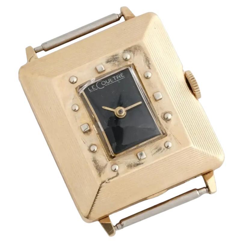 Art Deco Jaeger Le Coultre 14K Gold Watch Case