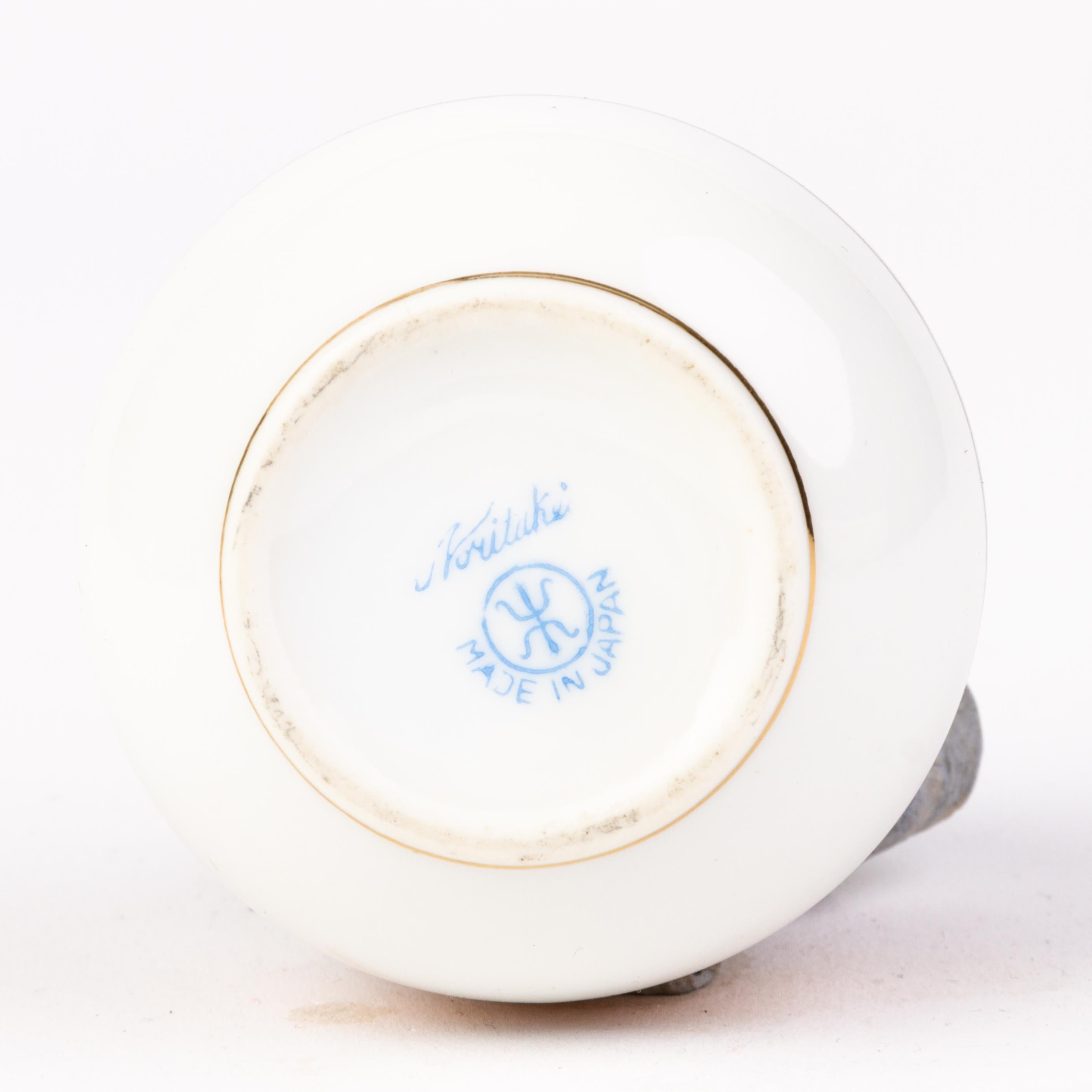 Art Deco Japanese Noritake Porcelain Trinket Box For Sale 1