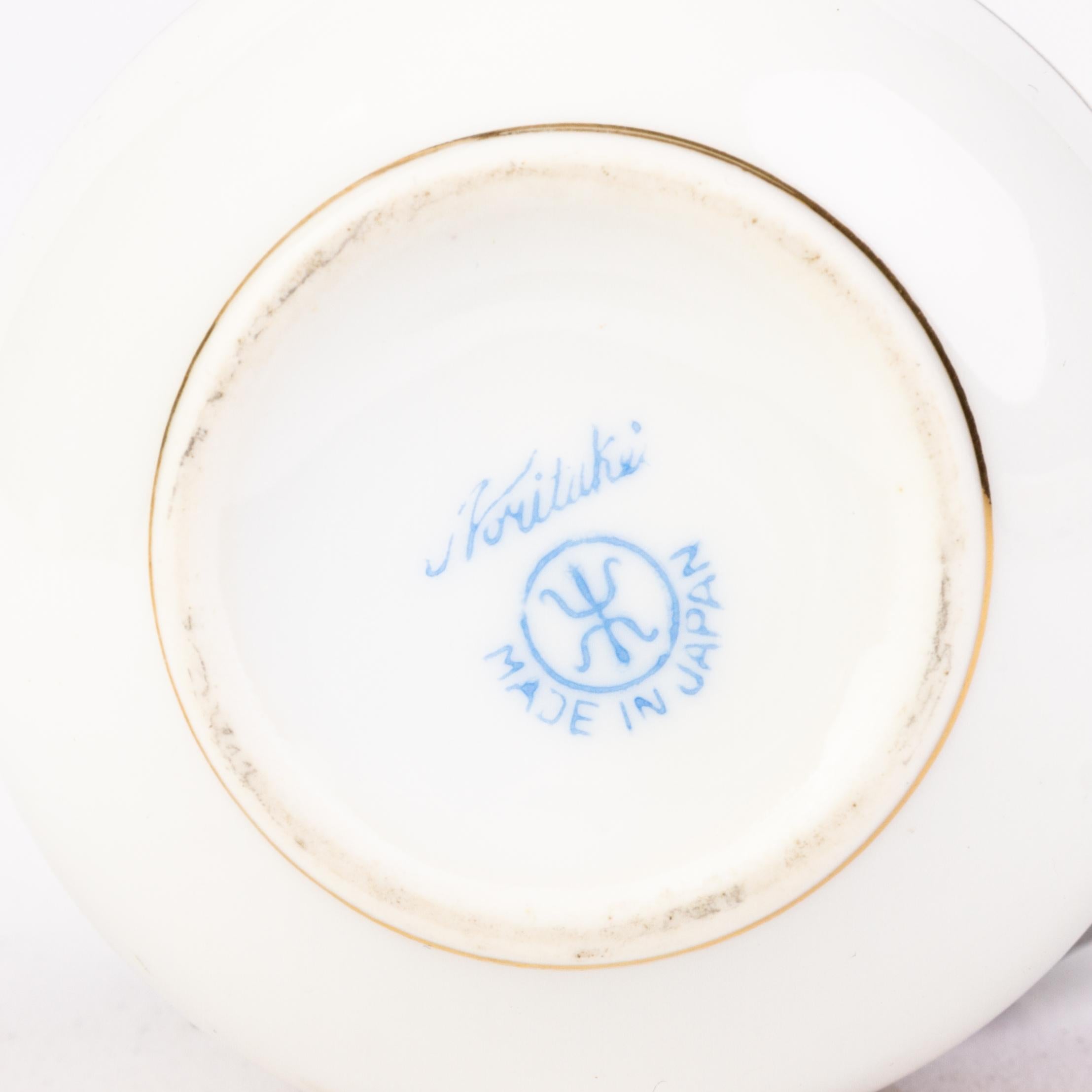 Art Deco Japanese Noritake Porcelain Trinket Box For Sale 2