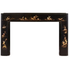 Art Deco Japanned/Chinoiserie Fireplace