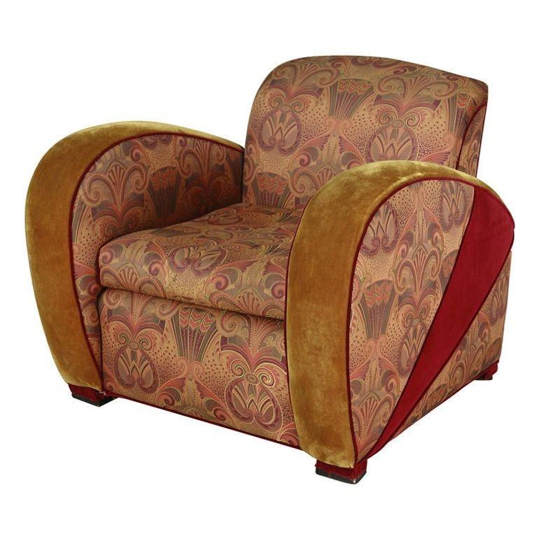 Silla Art Decó Jazz Club al estilo de la Silla Speed de Frankl Estadounidense en venta