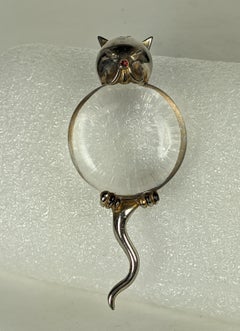 Art Deco Jelly Belly Cat Brooch