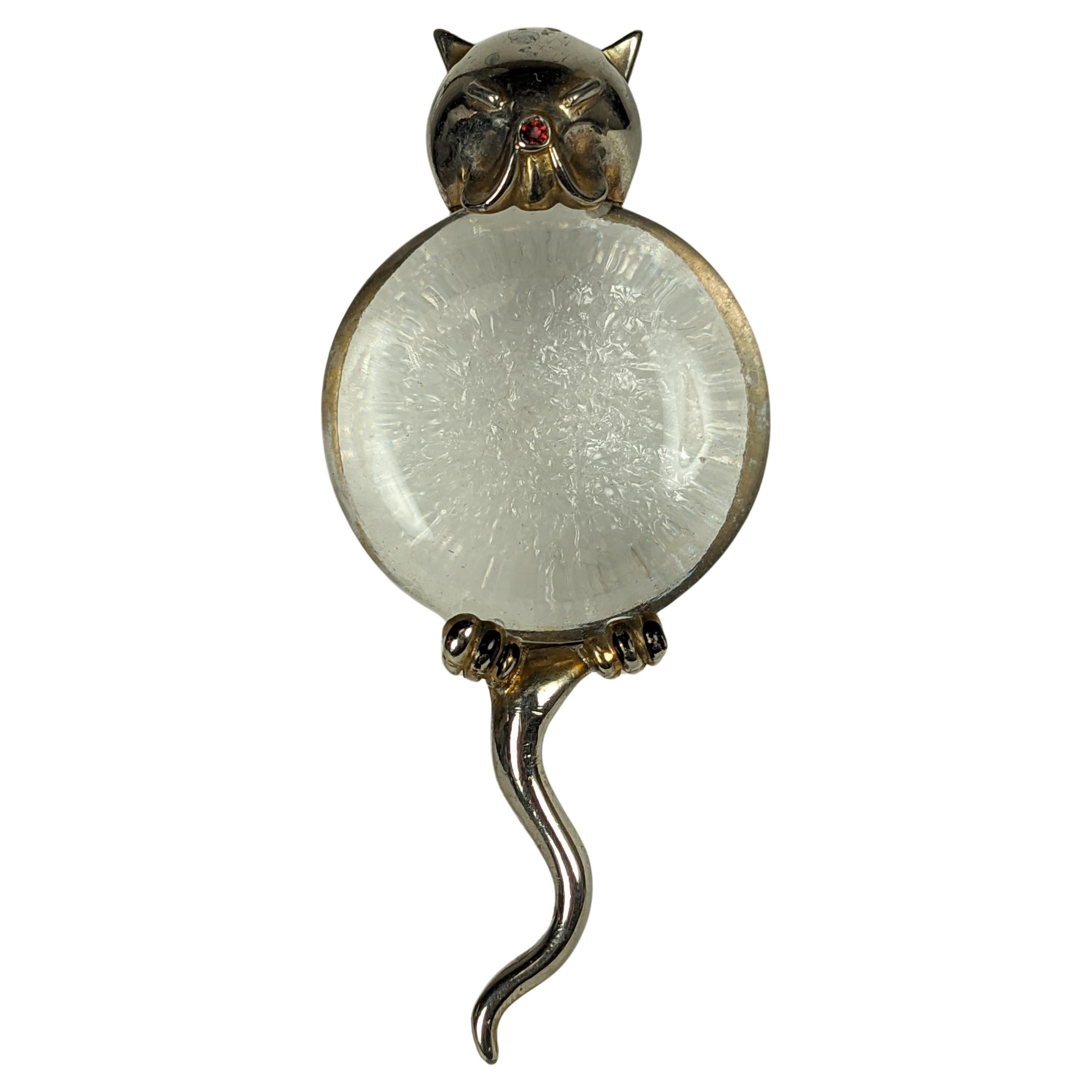 Art Deco Jelly Belly Cat Brooch For Sale