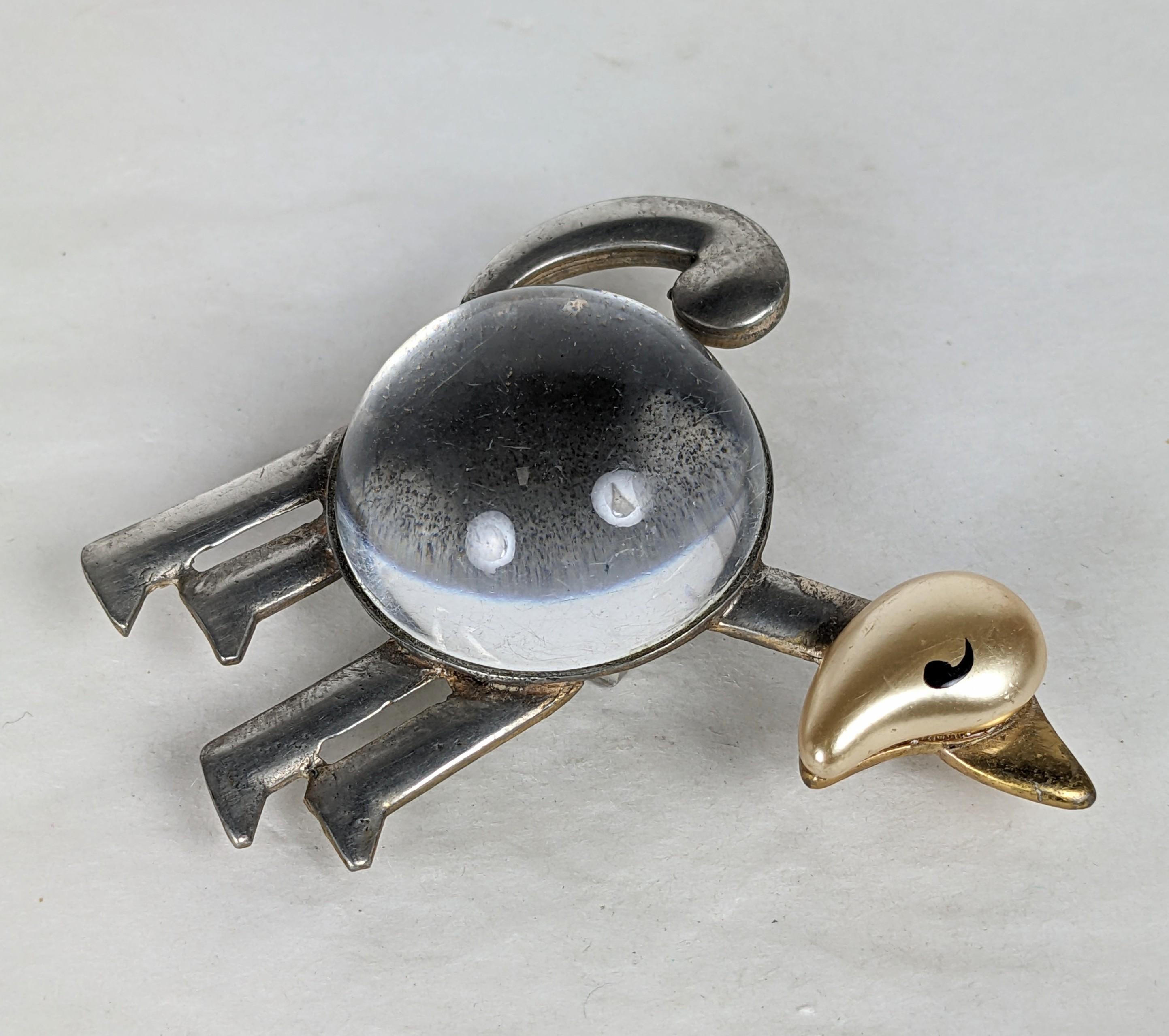 Art Deco Jelly Belly Figural Brooch In Good Condition For Sale In New York, NY