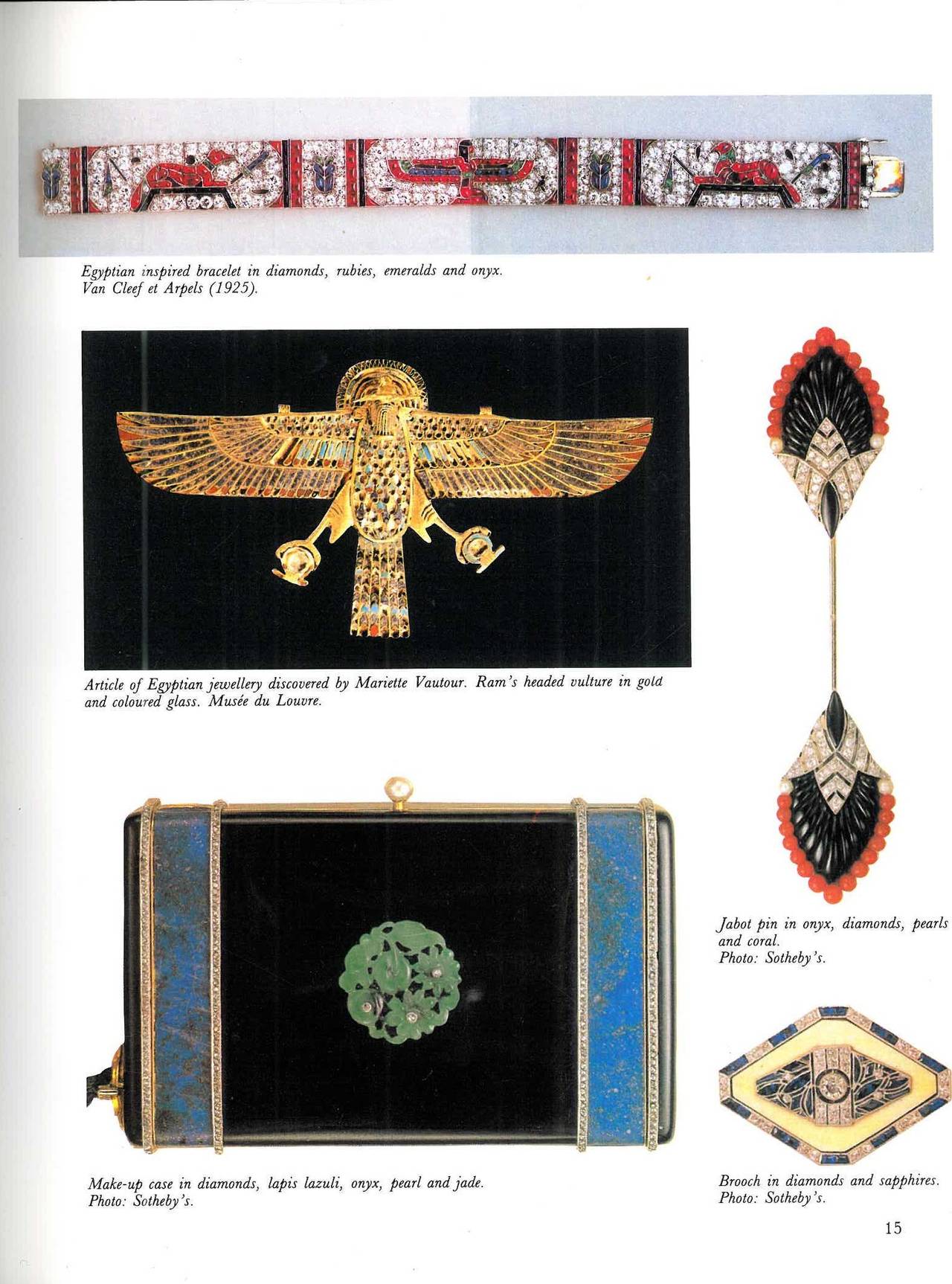French jewellery of the twenties clearly illustrated the new tendency towards the liberated Art Deco style and prestigious artist-jewellers such as Jean Fouquet, Gerard Sandoz and Raymond Templier were leaders of this new movement.
Alongside the