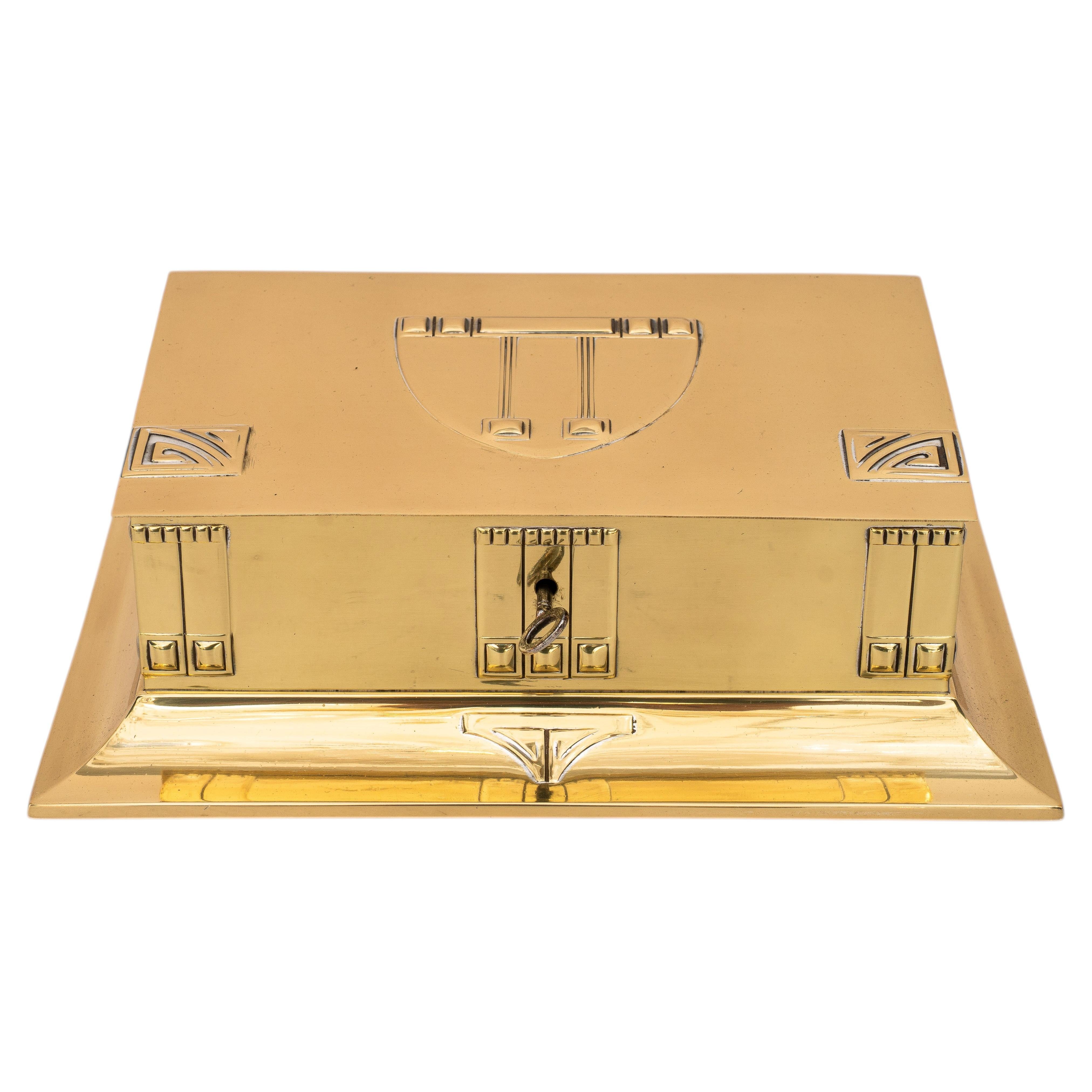 Art Deco WMF Jewelry Box with key around 1920s
