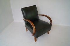 Art Deco J.Halabala Armchair Skin .