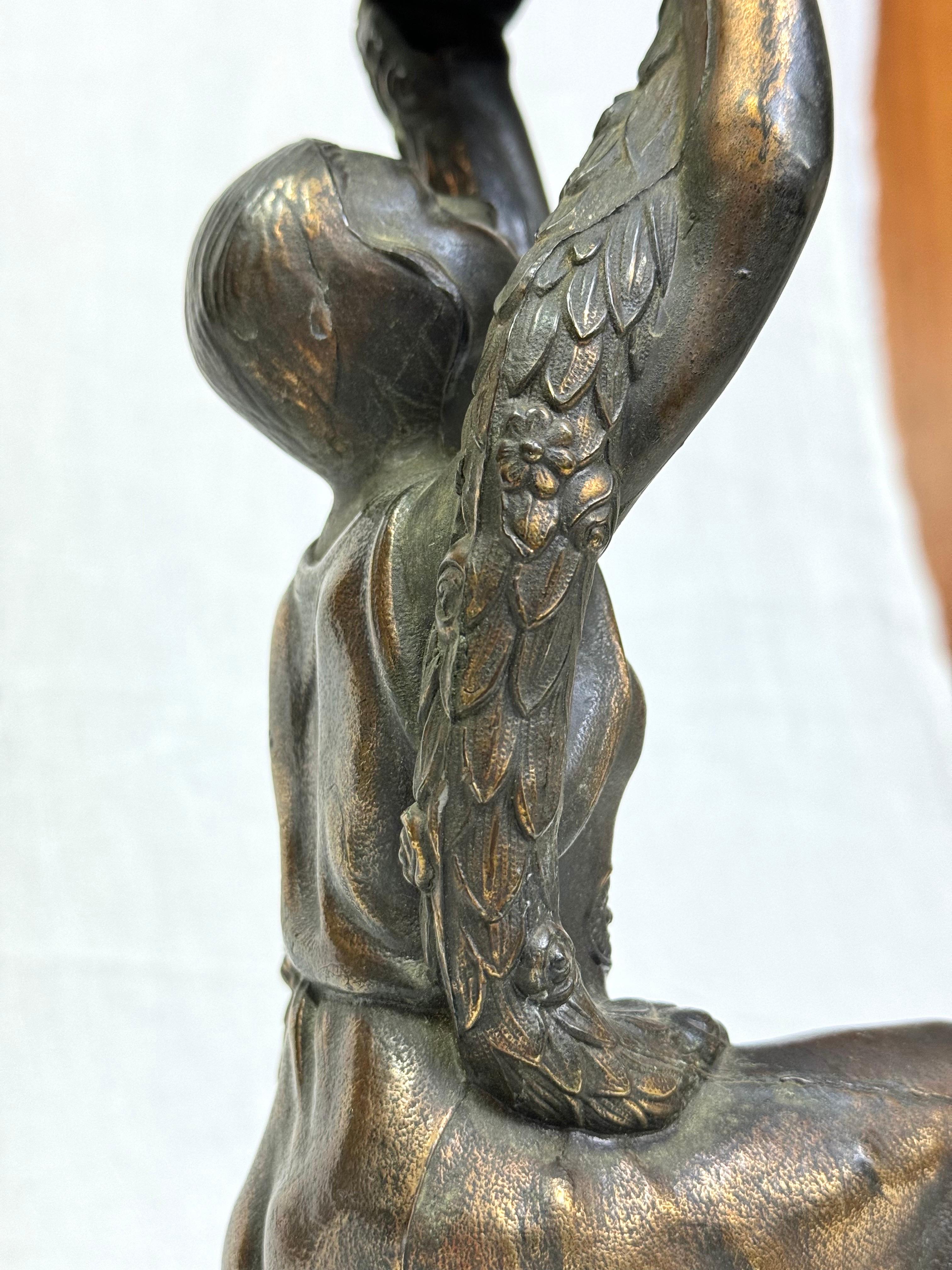 Art Deco Joan Of Arc Table Lamp by La Belle For Sale 11