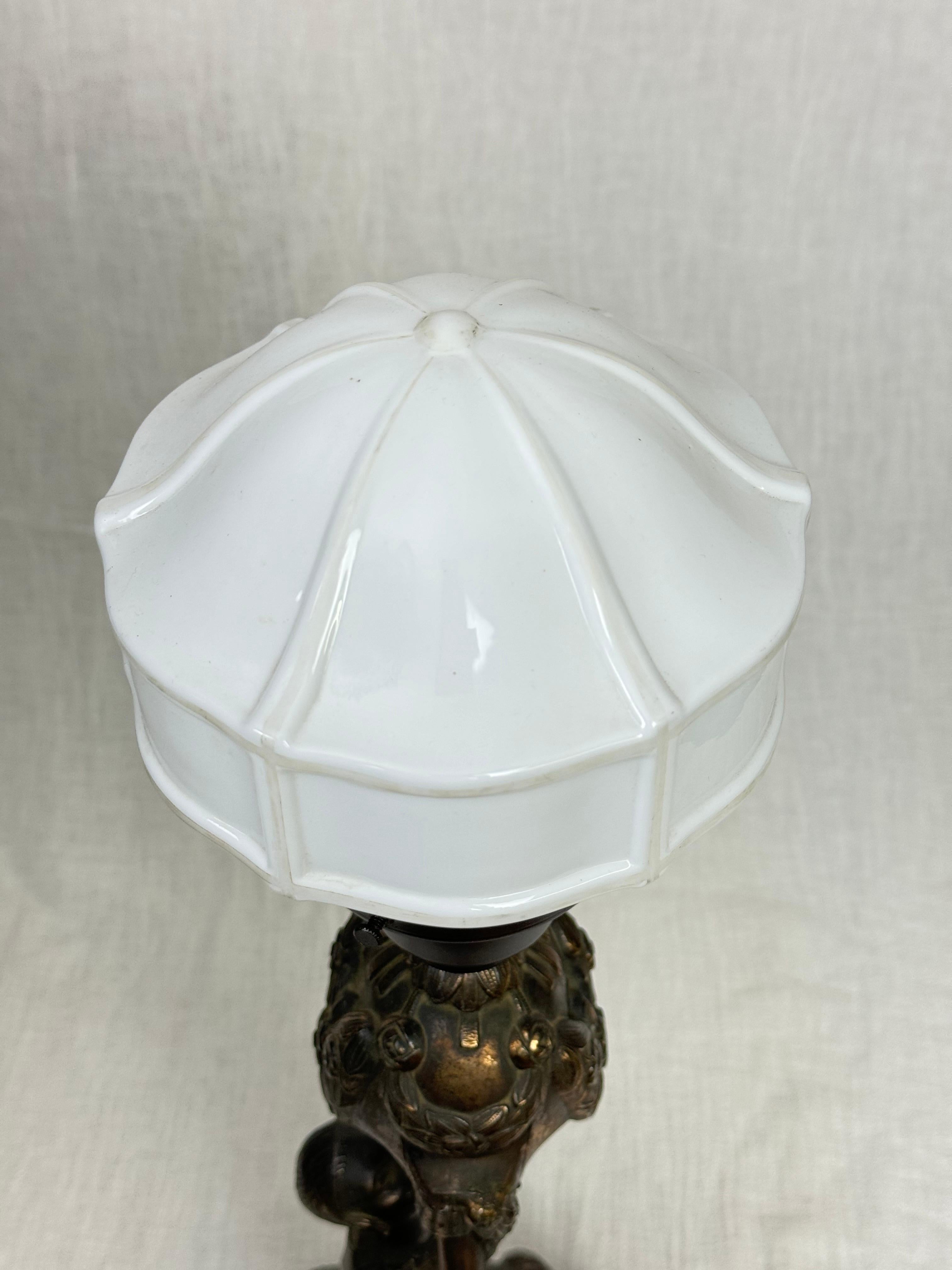 Art Deco Joan Of Arc Table Lamp by La Belle For Sale 14