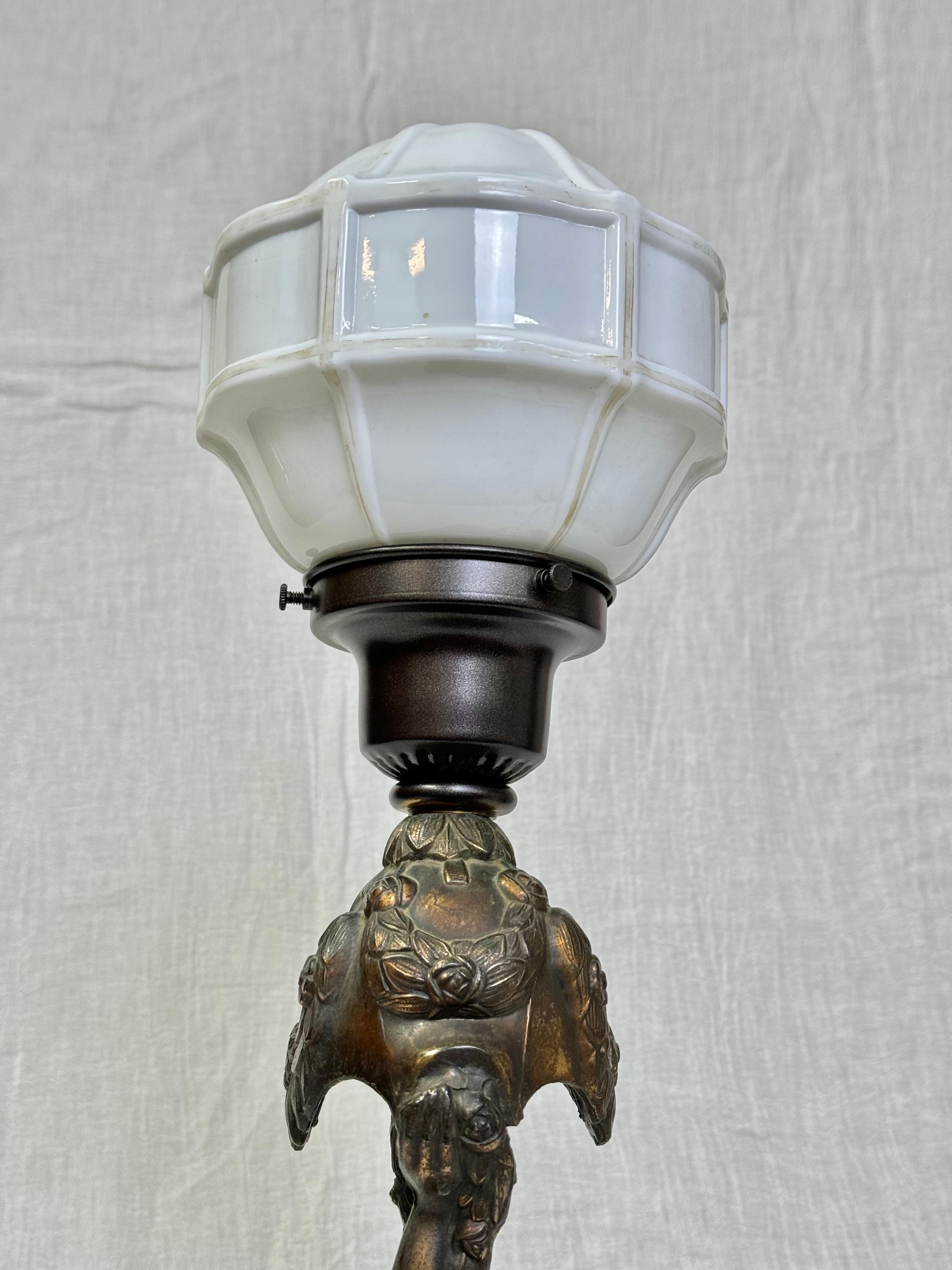 Art Deco Joan Of Arc Table Lamp by La Belle For Sale 2