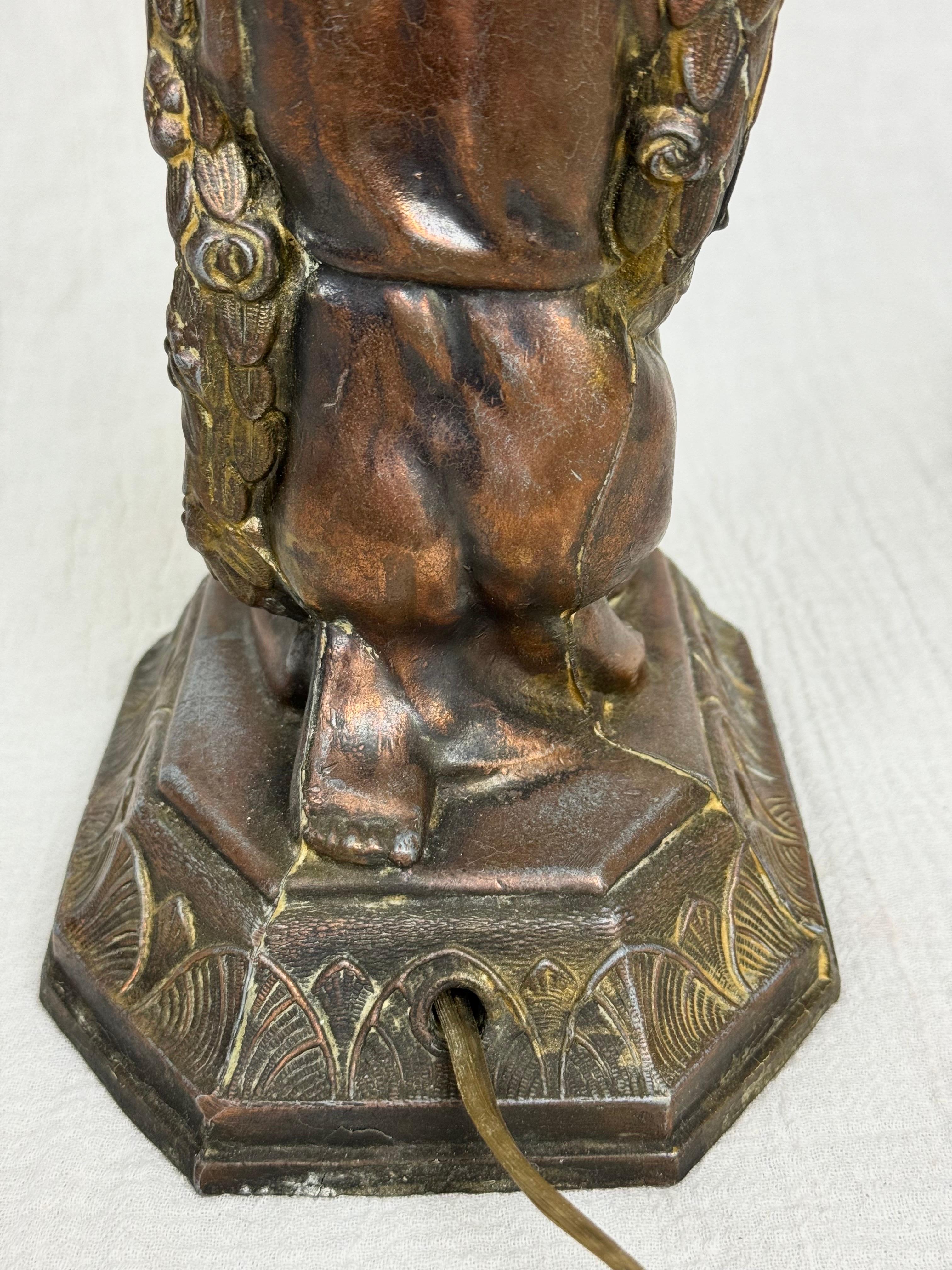 Art Deco Joan of Arc Table Lamp 11