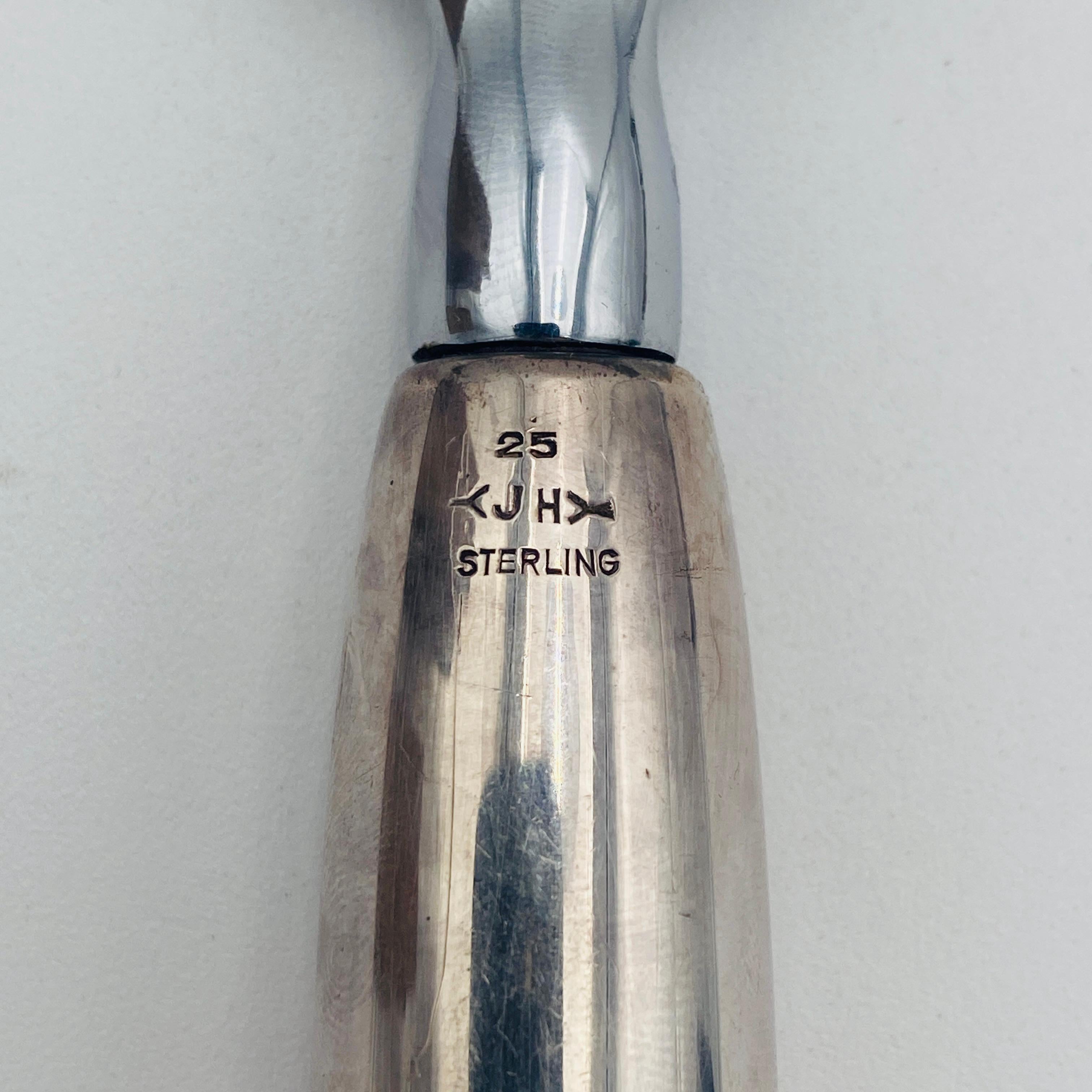 Art Deco John Hasselbring Sterling Silver Bar Tool Set 1