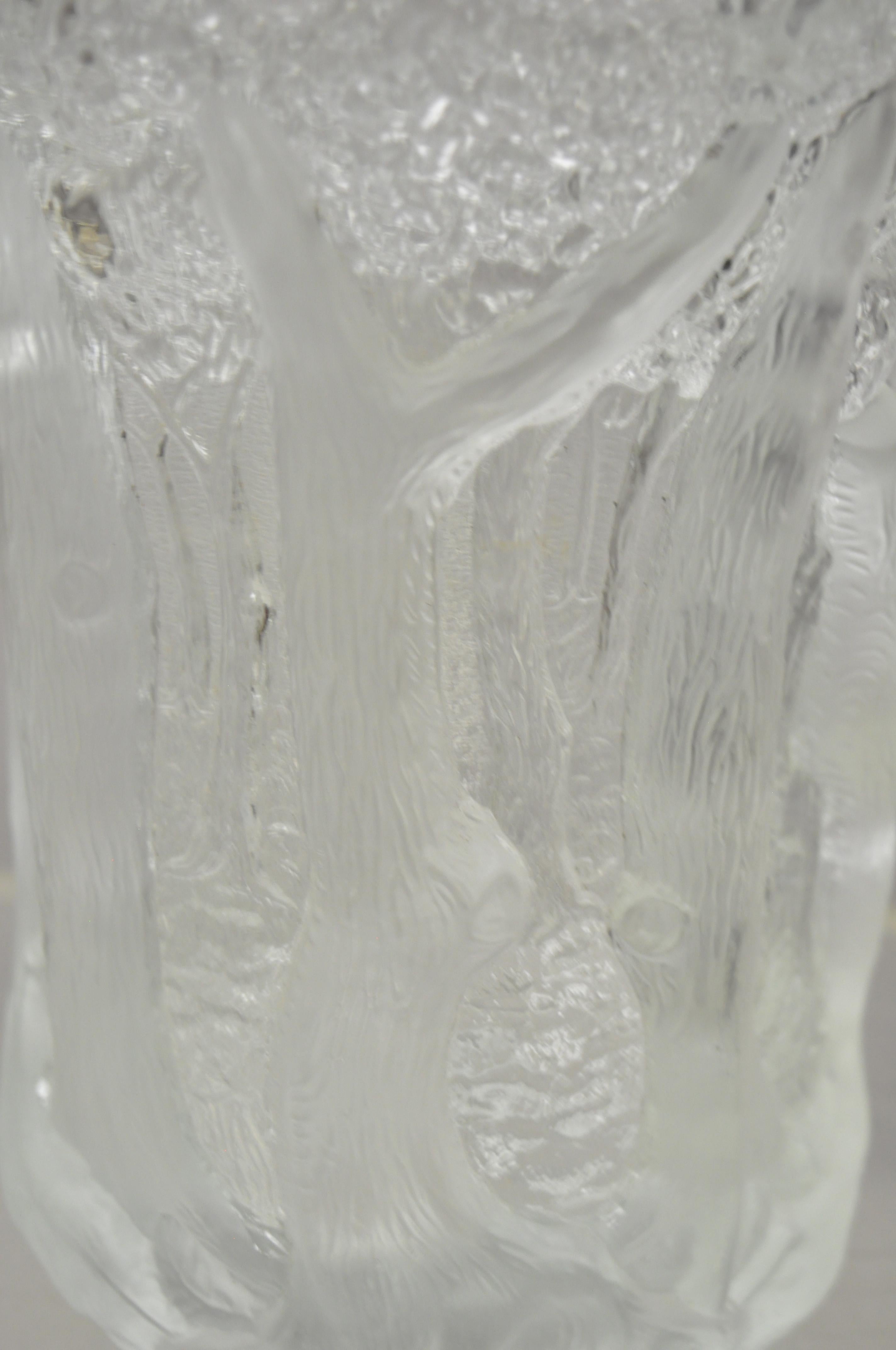 Art déco Vase en verre Art Déco Josef Inwald Dans La Foret Forest Trees Barolac en vente